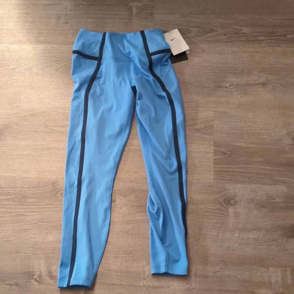 Nike Nike Women's One High-Waisted 7/8 Leggings-Blue Size Small Size 22" - 2 Thumbnail