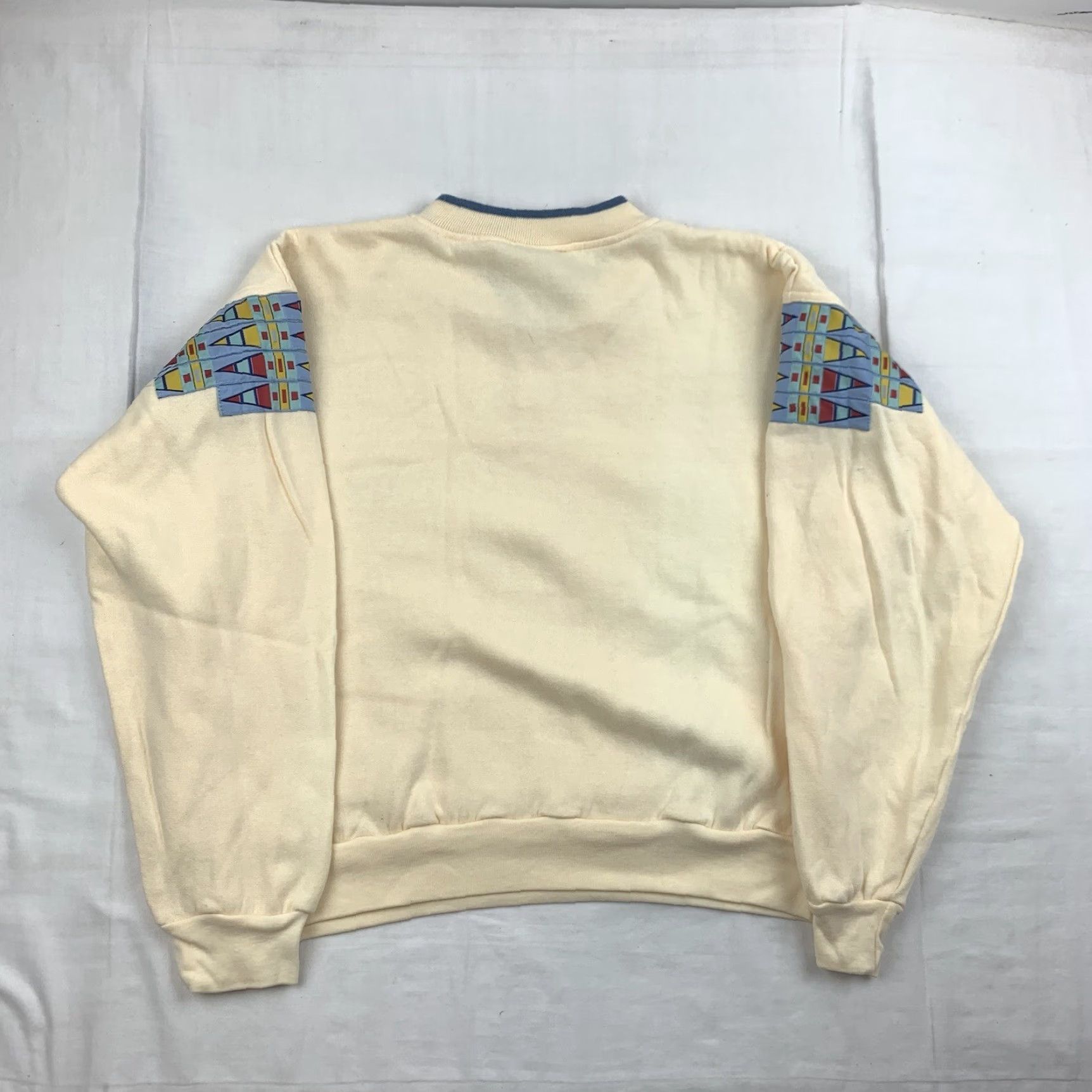Vintage VINTAGE Manhattan Women's Sweatshirt Pullover Activewear Long Sleeve Zip Collared Yellow Size M Size M / US 6-8 / IT 42-44 - 8 Thumbnail