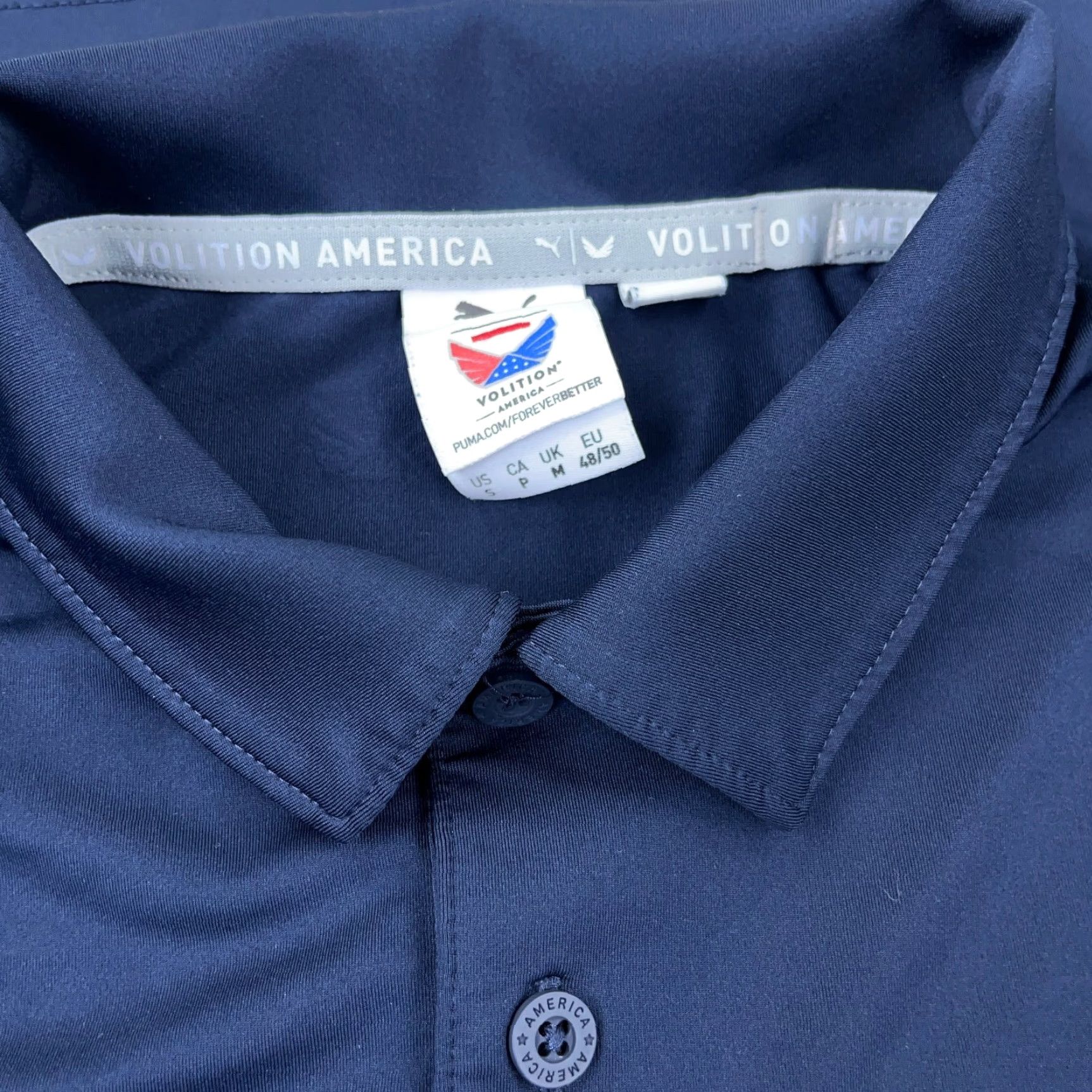 Puma Puma Polo Shirt Men Small Volitron America Flag Pocket Performance Cool Dry Golf Shirt Size US S / EU 44-46 / 1 - 6 Thumbnail
