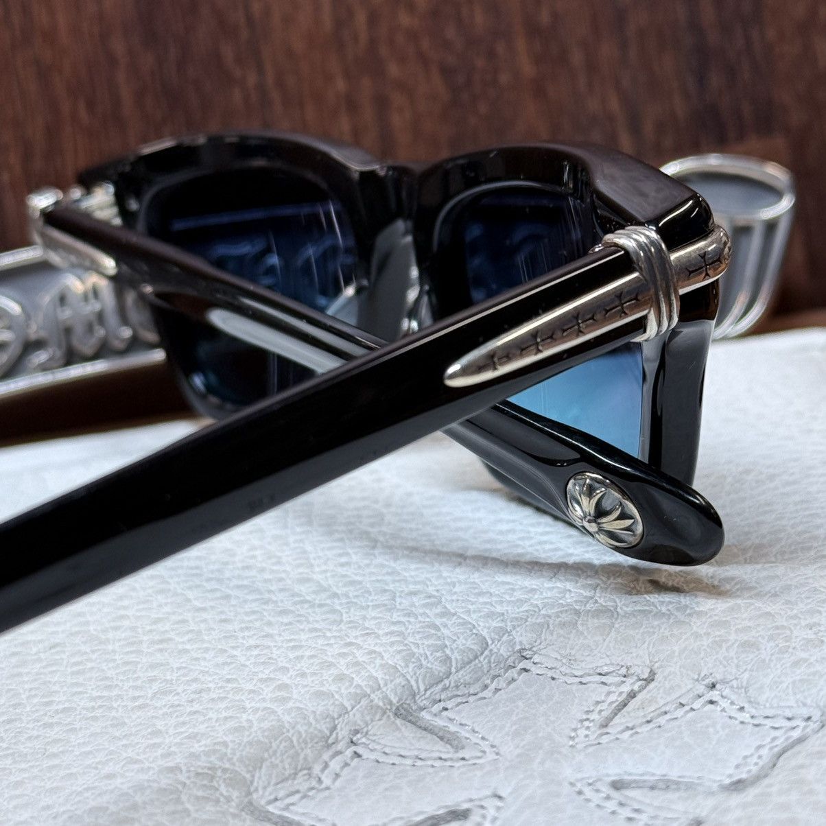 Chrome Hearts Chrome Hearts TRYPOLEAGAIN 1/1 Sunglasses Size ONE SIZE - 9 Thumbnail