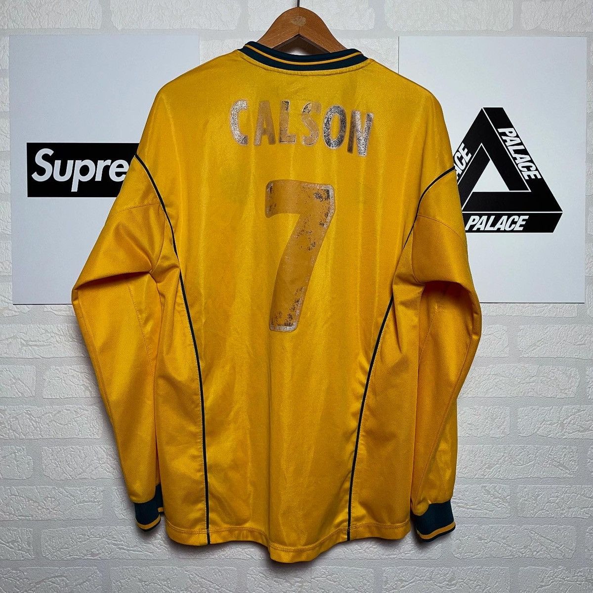Umbro × Vintage LONG SLEEVE CELTIC VINTAGE 2000/01 SOCCER JERSEY CALSON 7 Size US M / EU 48-50 / 2 - 2 Thumbnail
