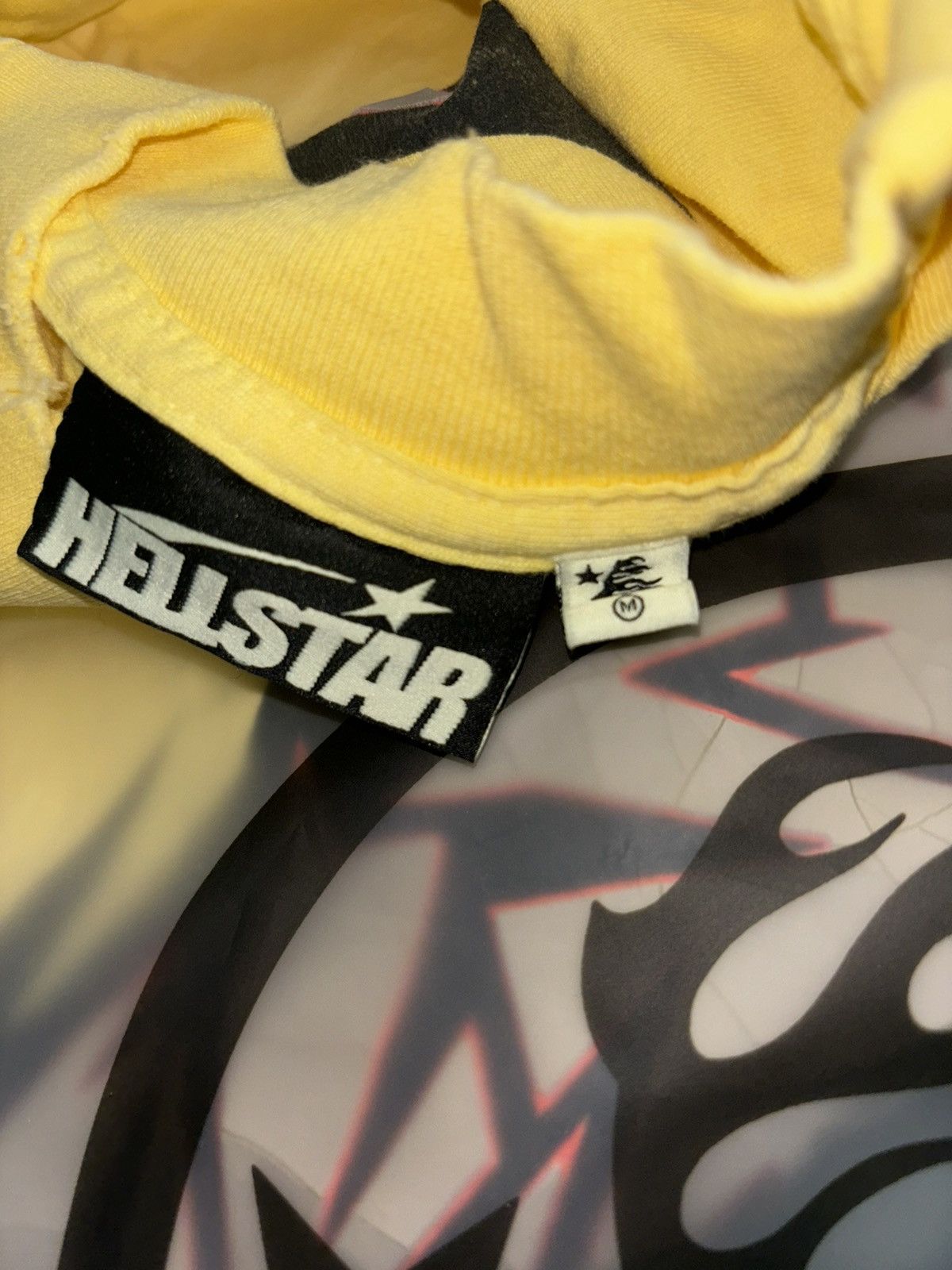 HELLSTAR Hellstar Yellow Crack Print Tee Size US M / EU 48-50 / 2 - 3 Thumbnail