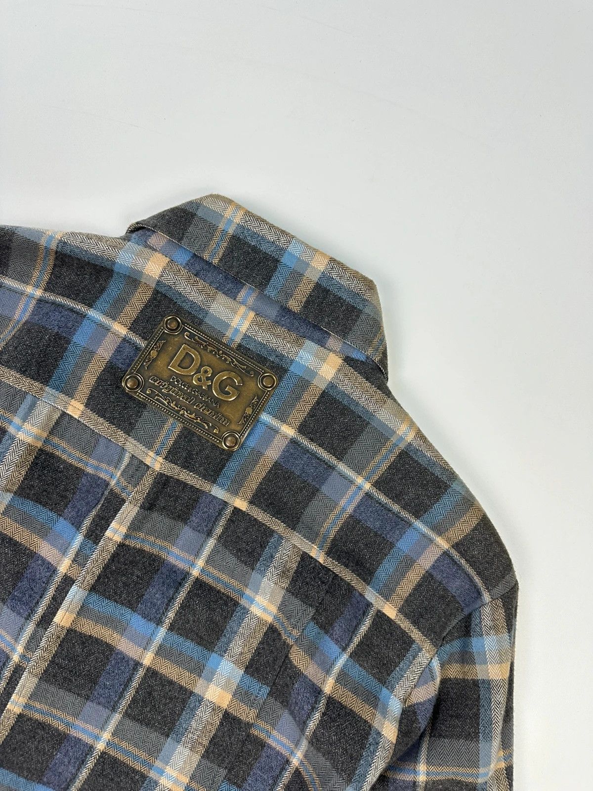 Dolce & Gabbana Dolce Gabbana 00’s Flannel Cargo Checked Shirt Longsleeves Size US M / EU 48-50 / 2 - 5 Thumbnail
