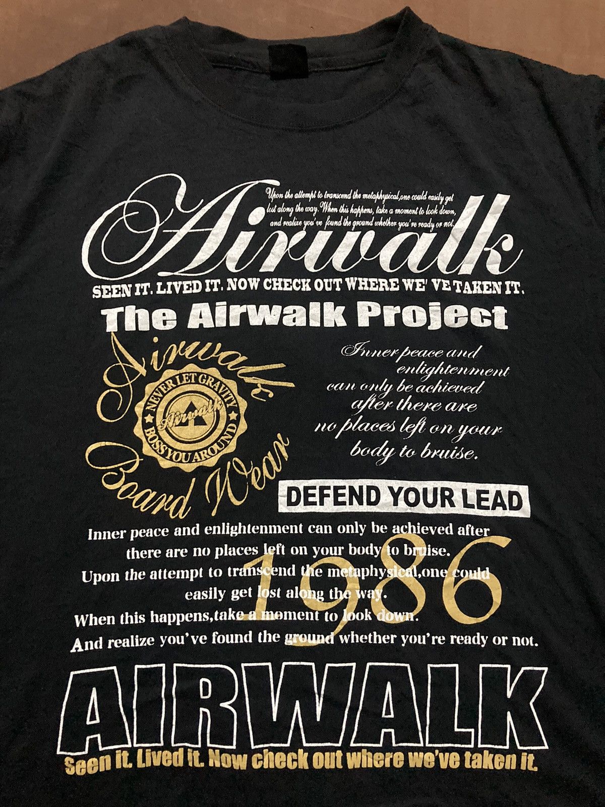 Airwalk × Vintage Vintage Airwalk Longsleeve Black Tee Size US XL / EU 56 / 4 - 3 Thumbnail