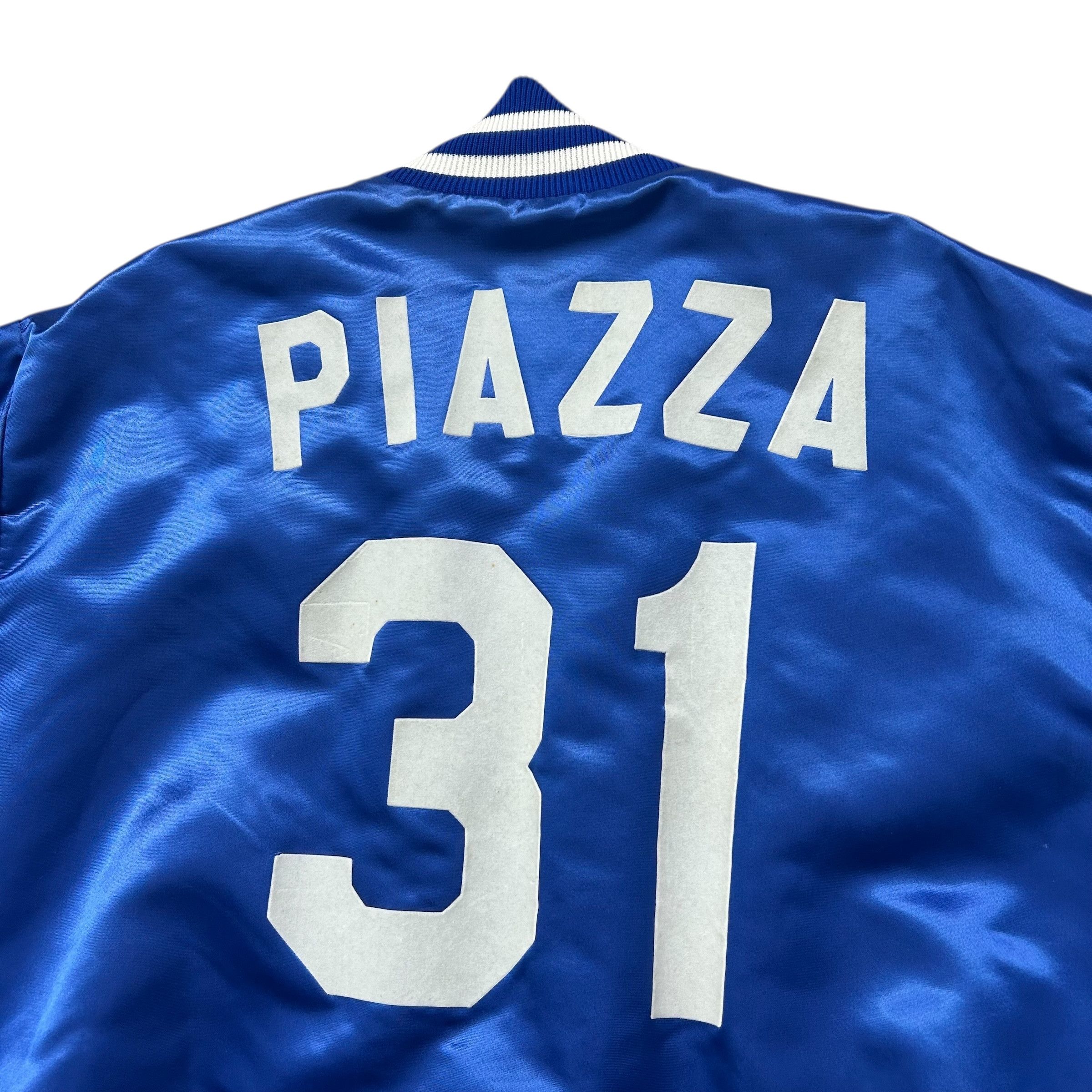 MLB VTG 90s LOS ANGELES DODGERS PIAZZA 31 DELONG SATIN JACKET Size US L / EU 52-54 / 3 - 4 Thumbnail