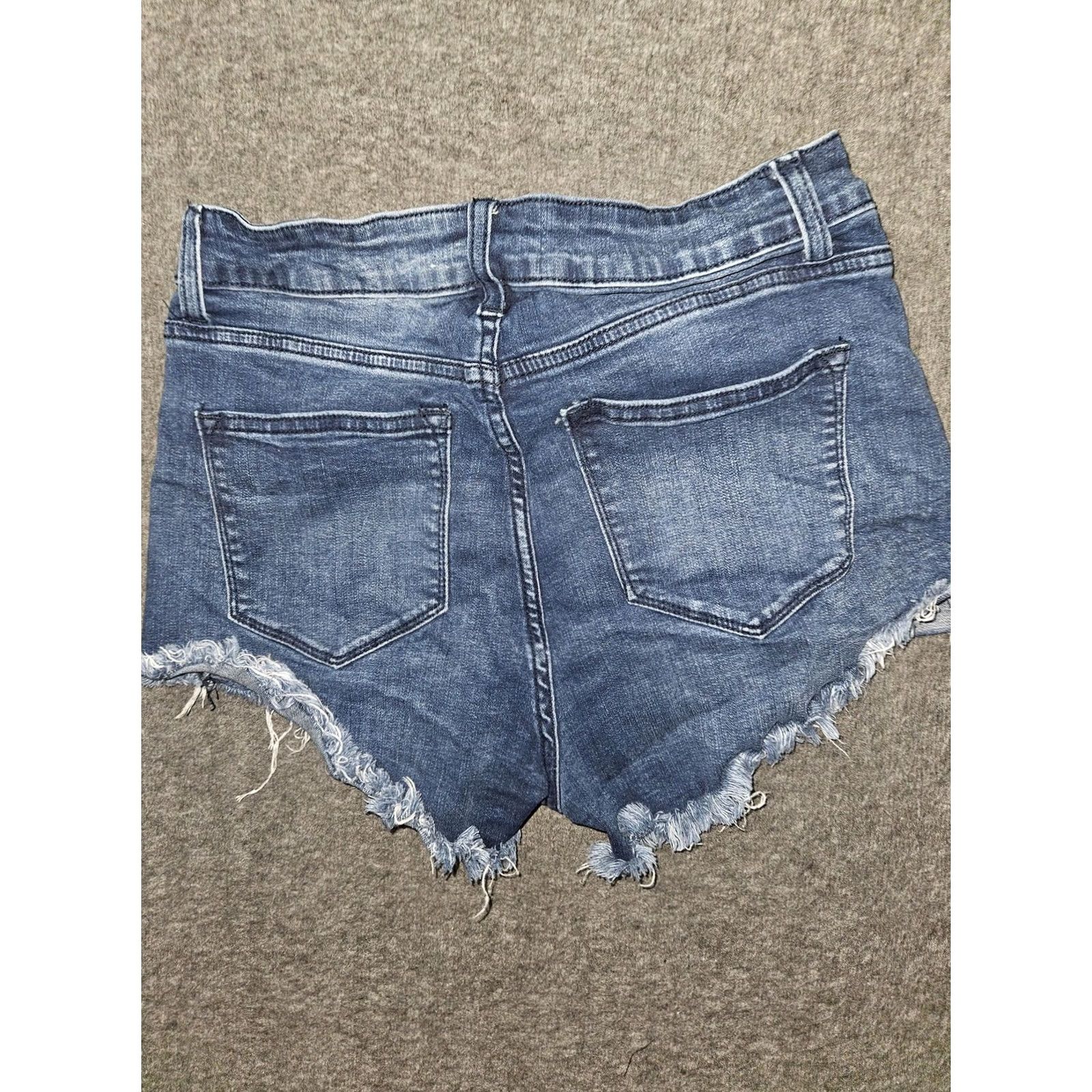Vintage VINTAGE KanCan Shorts Womens 11/29 Denim Stretch Distressed Cutoff Frayed Hem KC6033D Jeans 2.5 in Inseam Boys? Size 32" / US 10 / IT 46 - 8 Thumbnail