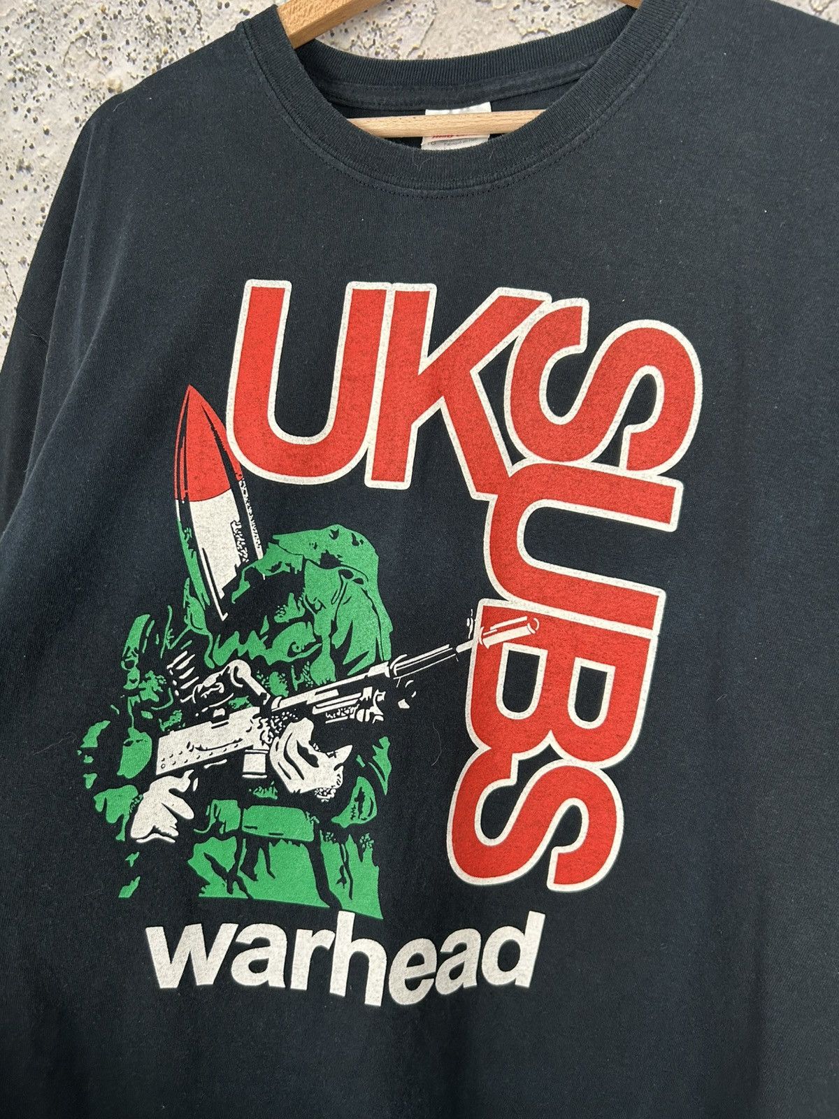 Vintage Vintage UK Subs Wathead Graphic Tee Avant Garde Punk Rock Size US XL / EU 56 / 4 - 3 Thumbnail