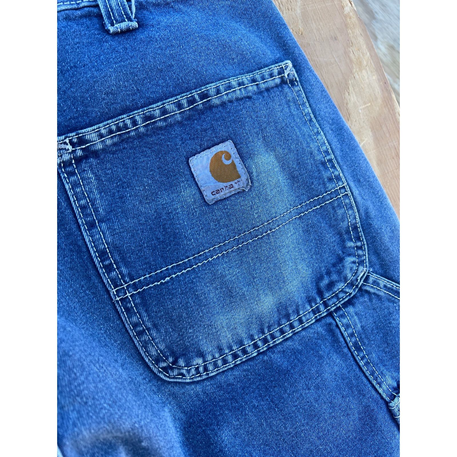 Carhartt Carhartt Jeans Mens 34x30 Blue Denim Carpenter Dungaree Fit Size US 34 / EU 50 - 10 Thumbnail