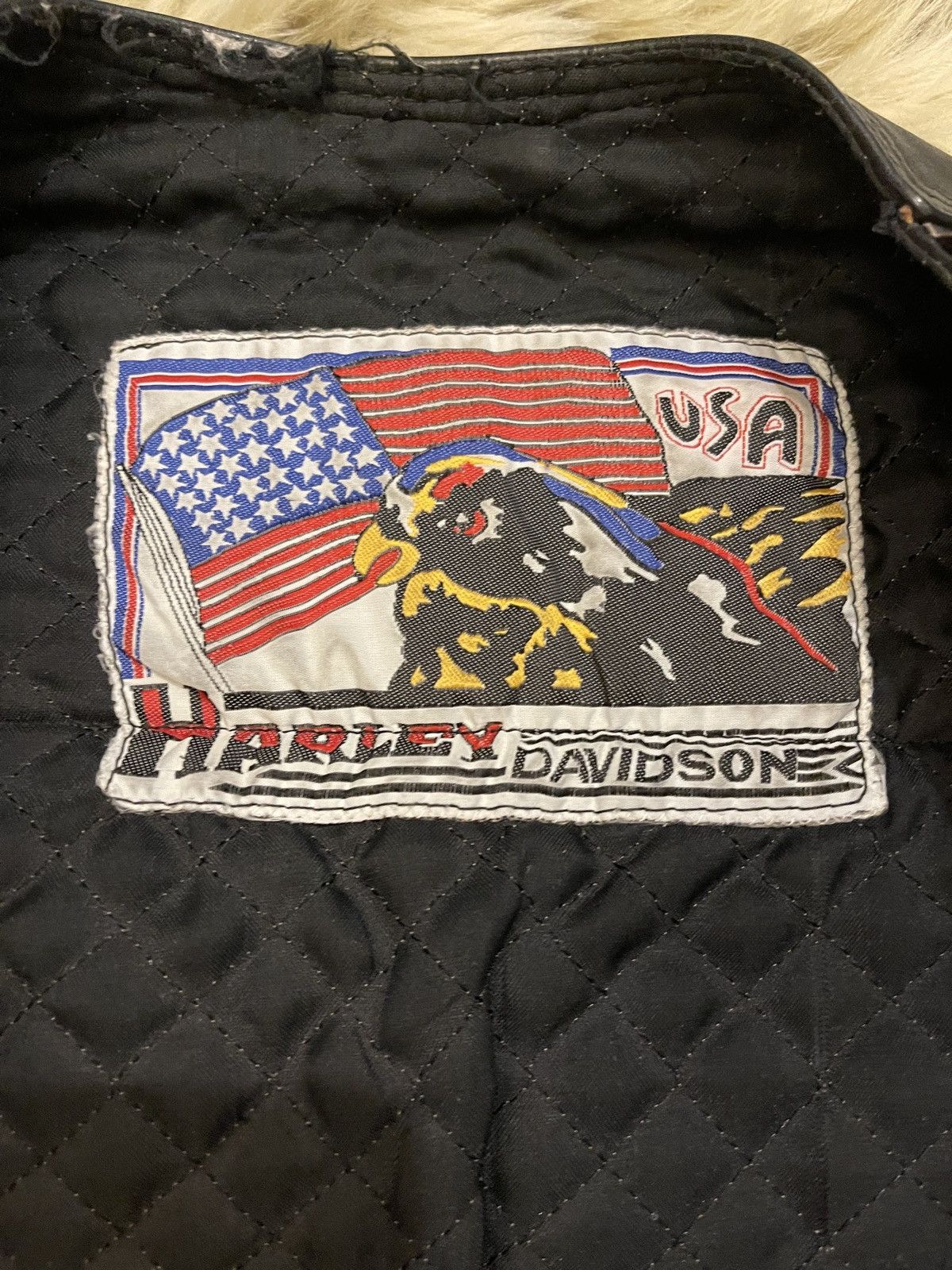 Harley Davidson Harley Davidson real lamb Leather vest Size US S / EU 44-46 / 1 - 7 Thumbnail