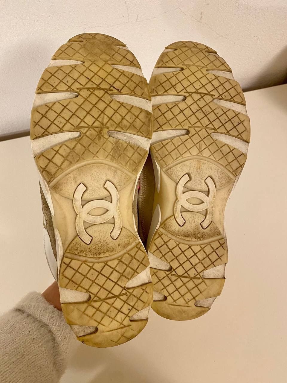 Chanel Chanel sneaker weiß trainers Damen Original 39 38,5 CC Logo Size US 8 / IT 38 - 4 Thumbnail