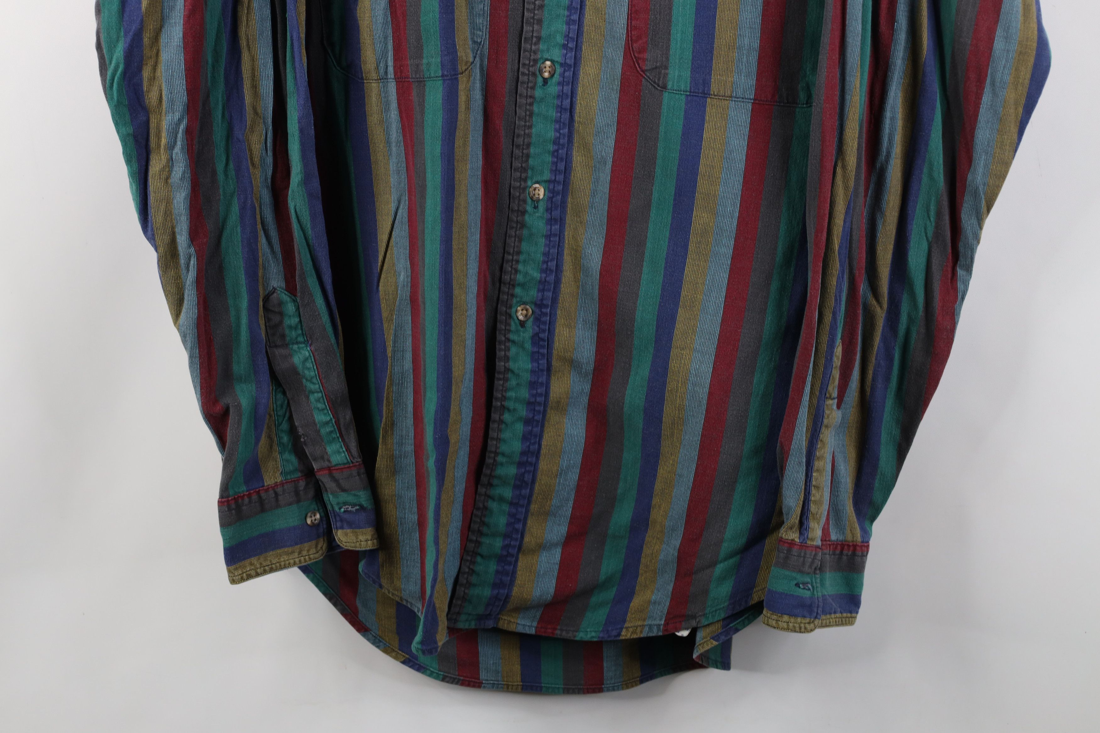 Vintage Vintage 90s Streetwear Cotton Twill Button Down Shirt Size US XL / EU 56 / 4 - 3 Thumbnail