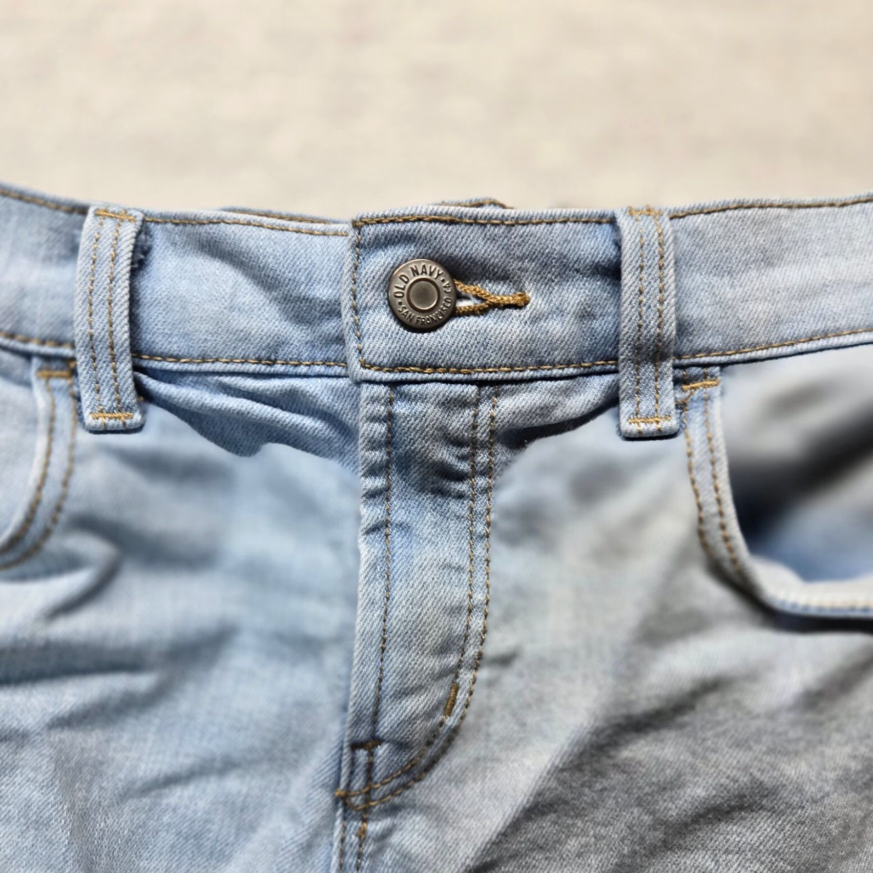 Old Navy Old Navy Shorts Denim Shorts Blue Ladies Women's 2 Regular Cotton Polyester Spandex Flat Front Stretch Mid Rise Blue Denim 90s? Size 26" / US 2 / IT 38 - 2 Thumbnail