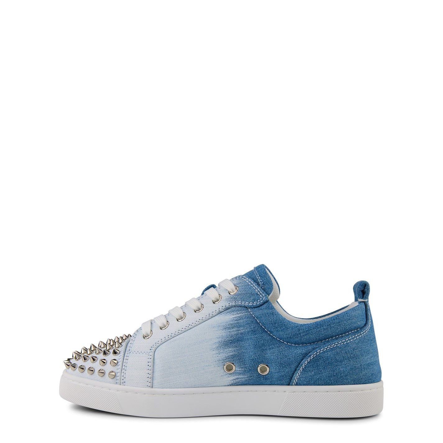 Christian Louboutin Louis Junior Spikes Denim Sneakers Size US 9 / EU 42 - 3 Thumbnail