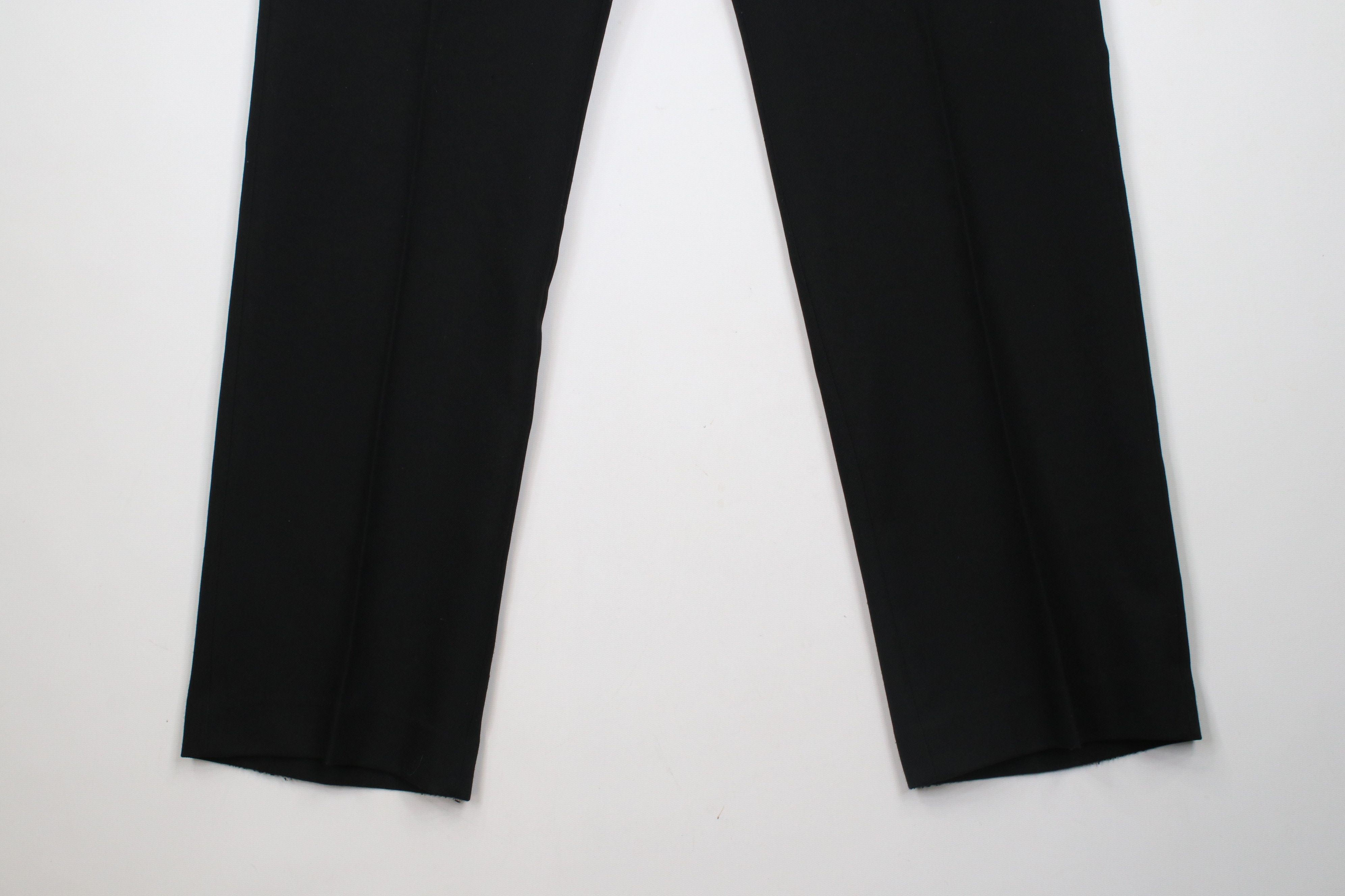 Vintage Vintage 70s Streetwear Flared Wide Leg Chino Pants Black Size US 33 - 4 Thumbnail