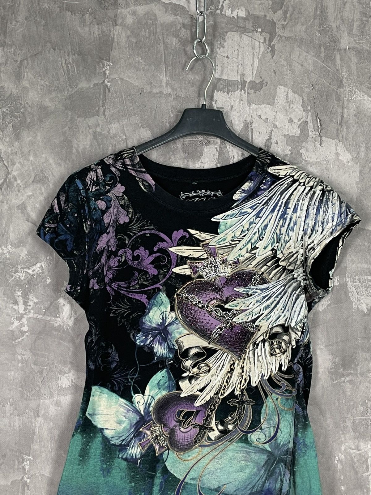 Other Vintage Rainbow Crazy Y2K Tank Top Affliction Style Size M / US 6-8 / IT 42-44 - 2 Thumbnail