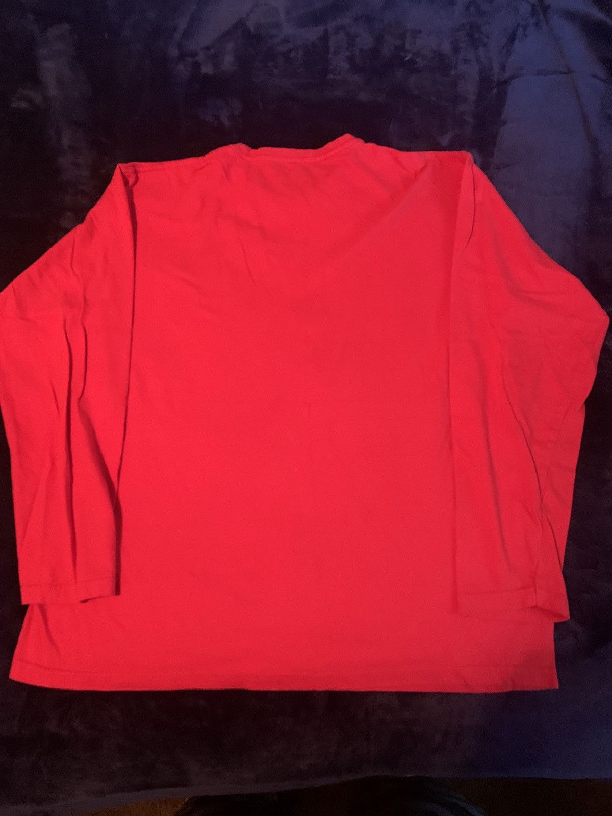 Jerzees × Vintage Jerzees Red Longsleeve Sweater Casual Streetwear Fashion Y2K Size US S / EU 44-46 / 1 - 1 Thumbnail