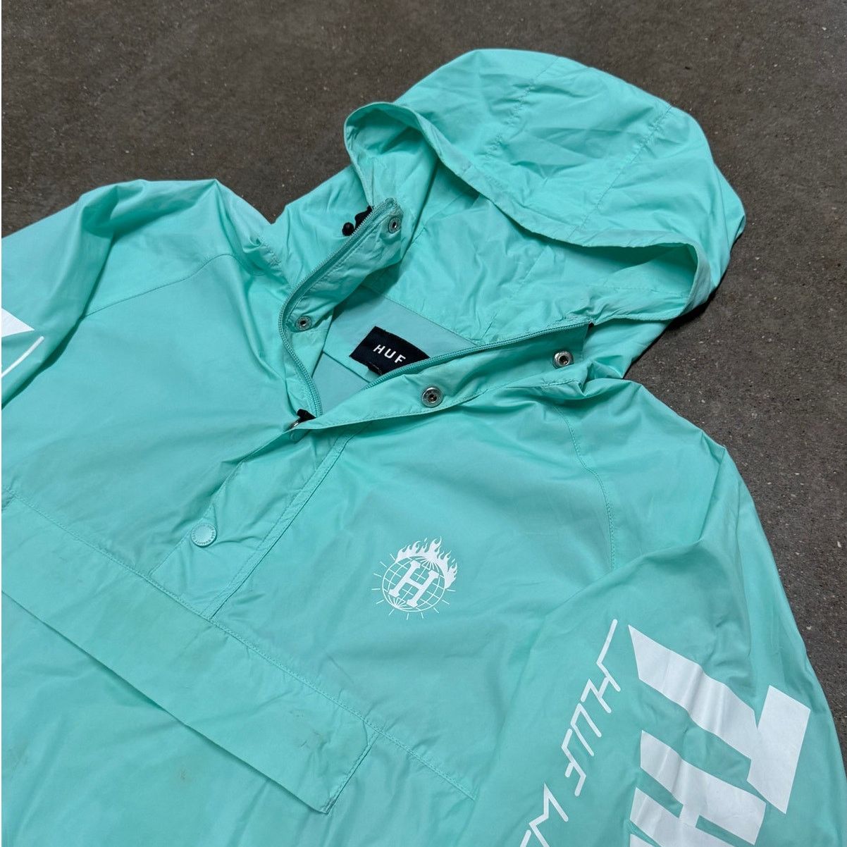 Thrasher HUF x Thrasher Mint Windbreaker Pullover Jacket Size US L / EU 52-54 / 3 - 3 Thumbnail