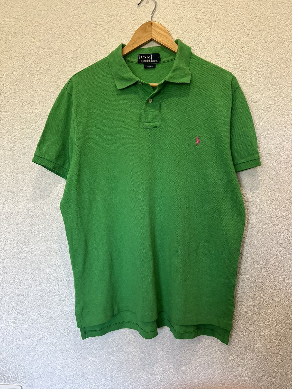Vintage Vintage Polo Ralph Lauren Green Polo Shirt Tee Size US L / EU 52-54 / 3 - 1 Thumbnail