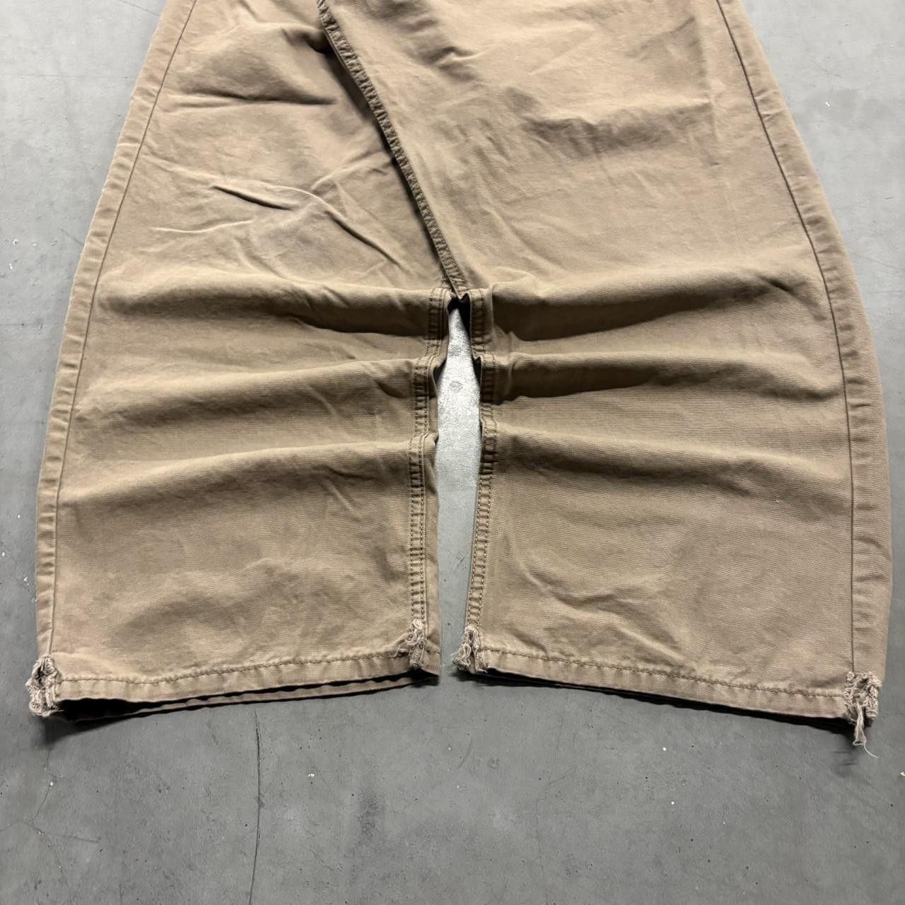 Vintage Crazy Vintage Y2K/2000s Baggy Skater Style Khaki Brown Pants! Size US 42 / EU 58 - 3 Thumbnail