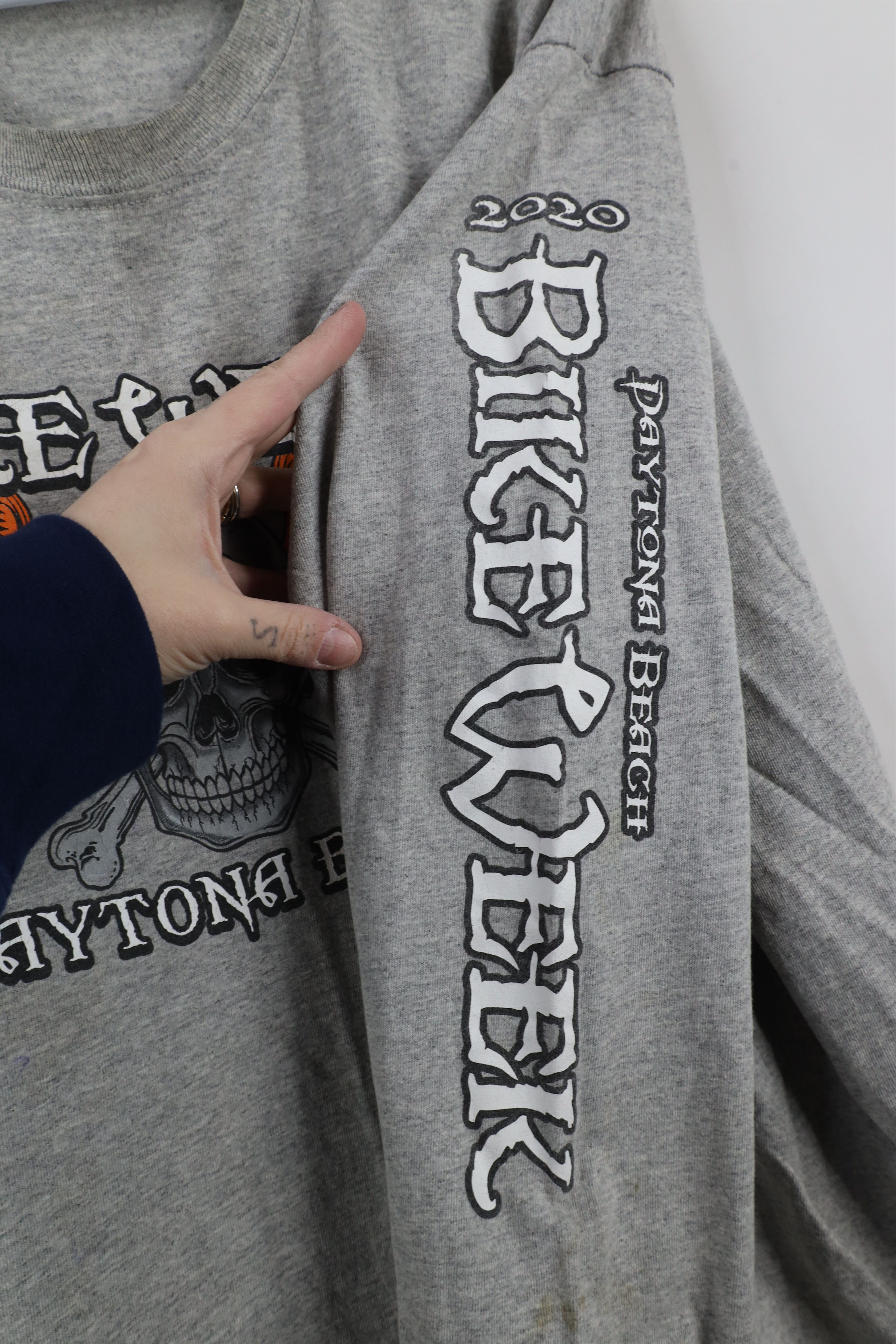 Vintage Y2K 2020 Bike Week Daytona Beach Skull Long Sleeve T-Shirt Size US L / EU 52-54 / 3 - 4 Thumbnail