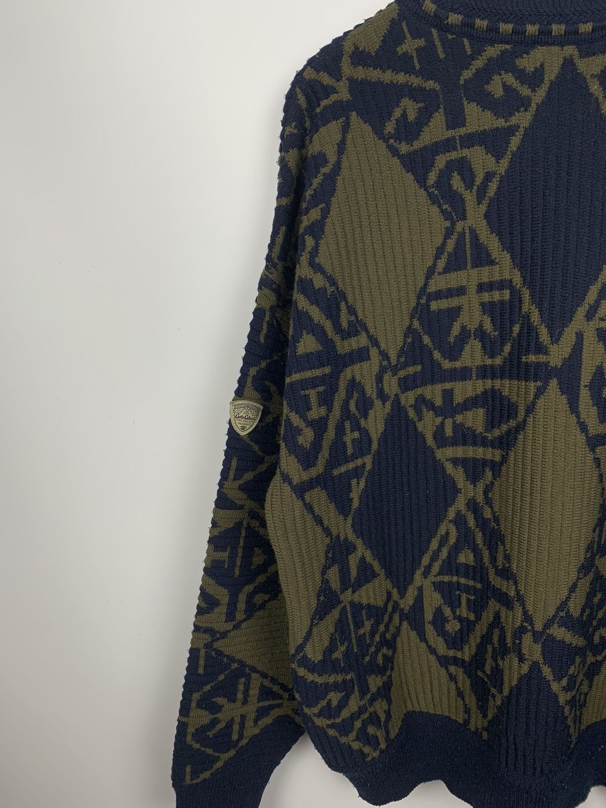 Carlo Colucci Vintage Carlo Colucci 3D Knit Wool Sweater Geometric Size 52 Size US L / EU 52-54 / 3 - 10 Thumbnail