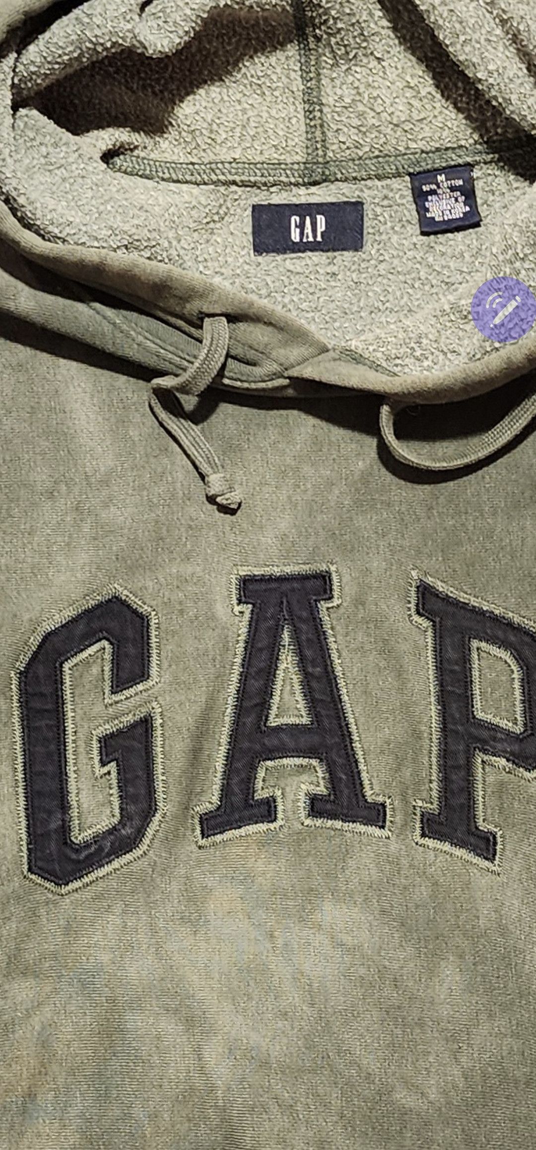 Gap Vintage 90s Gap OG Heavyweight Spell Out Hoodie Korea M Size US M / EU 48-50 / 2 - 6 Thumbnail