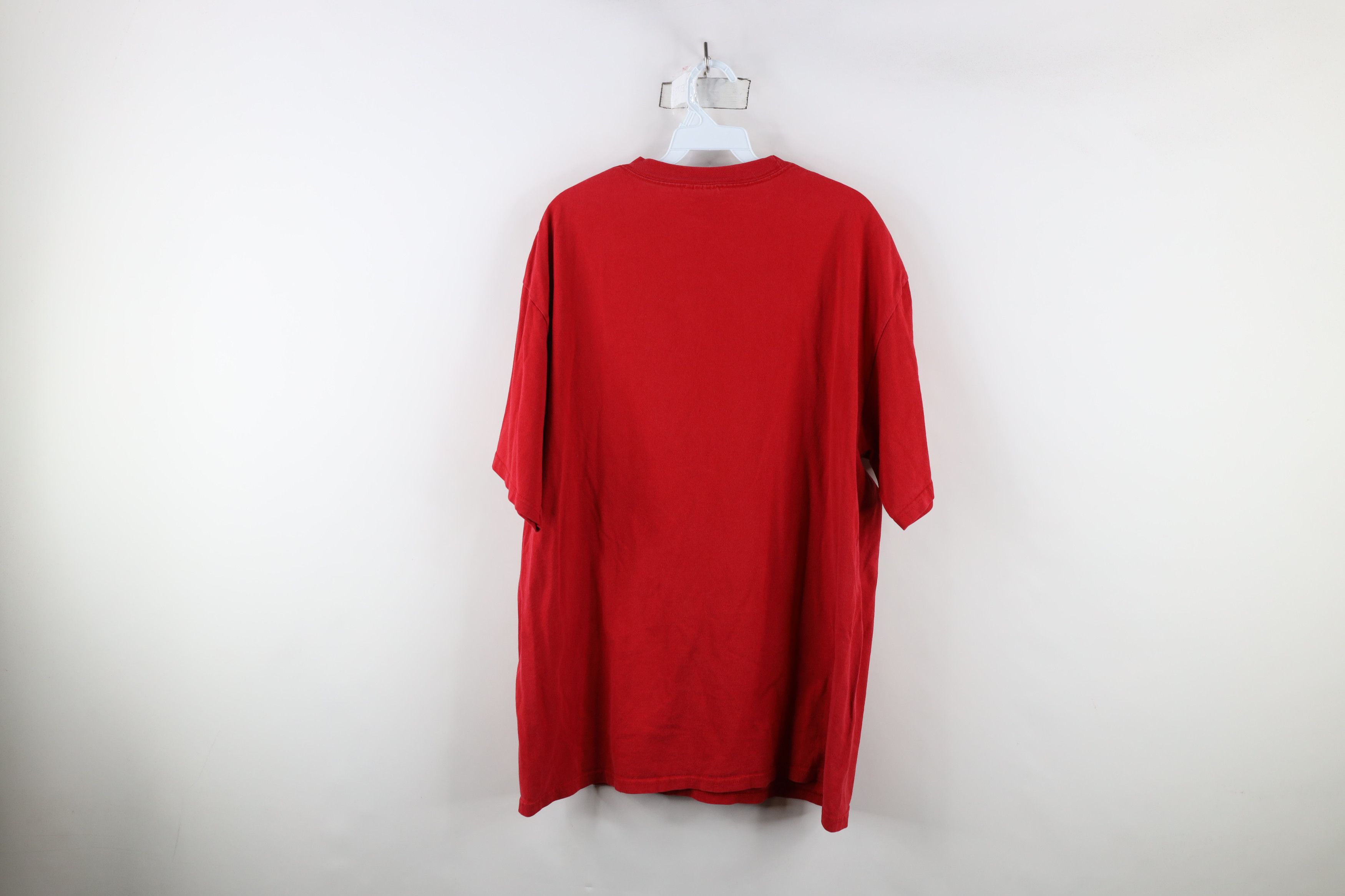 Adidas × Vintage Vintage Y2K 2003 Adidas Spell Out Short Sleeve T-Shirt Red Size US L / EU 52-54 / 3 - 13 Thumbnail