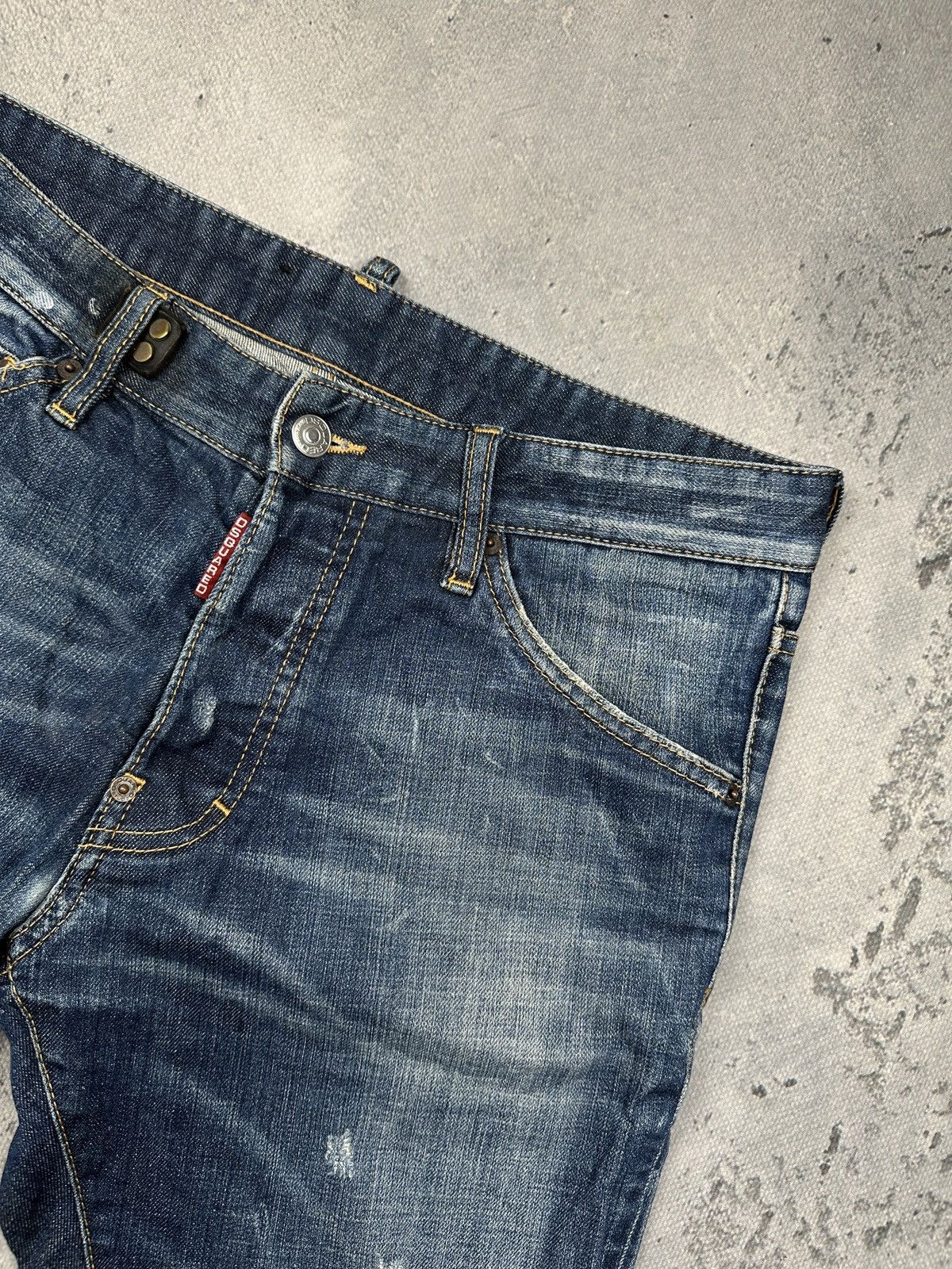 Dsquared2 Dsquared2 Distressed Patchwork Denim Jeans Military Pocket Size US 33 - 11 Thumbnail