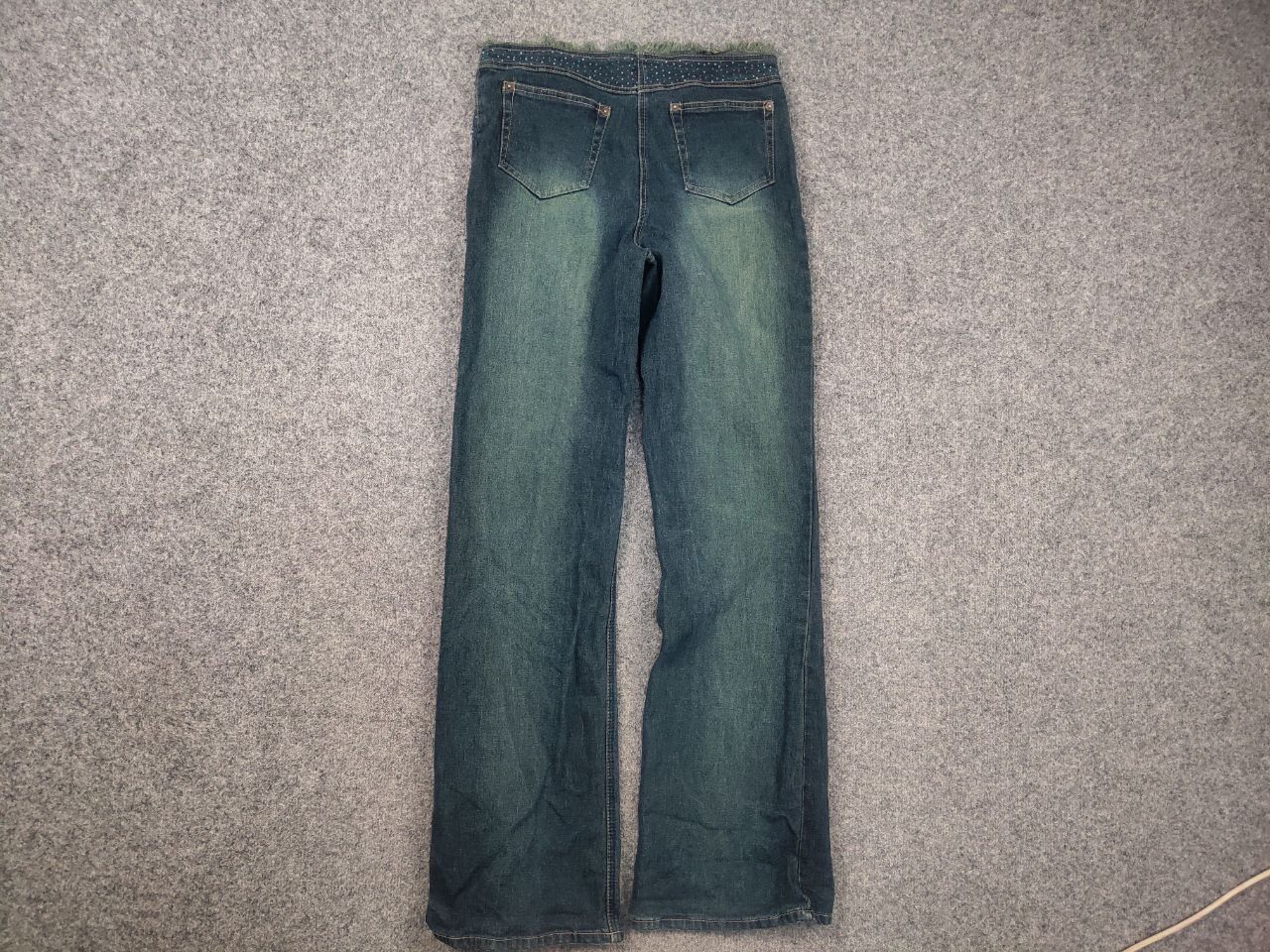 Le Grande Bleu (L.G.B.) Vintage Y2K Hysteric LGB If Six Was Nine Blue Flared Jeans Size 29" - 9 Thumbnail