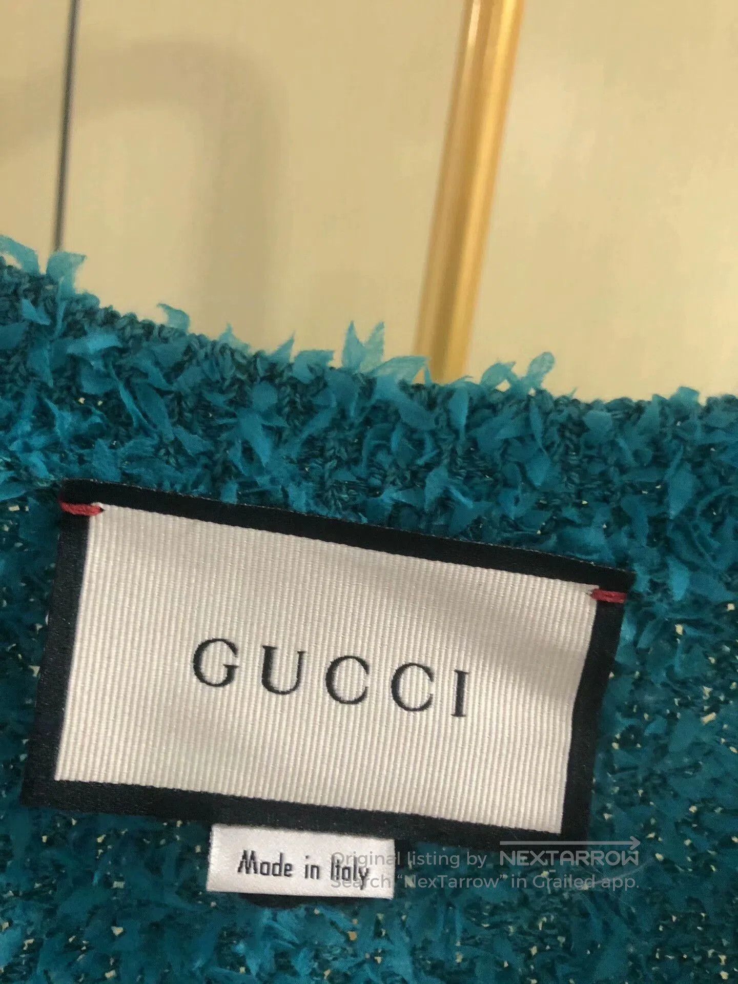 Gucci Gucci Aqua Blue Short Sleeve Knit Top. Size M / US 6-8 / IT 42-44 - 3 Thumbnail