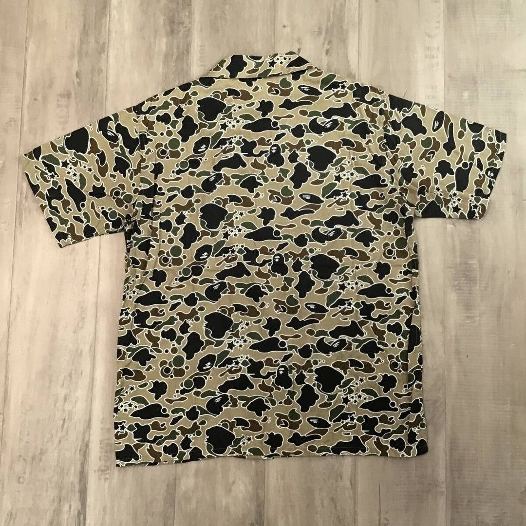 Bape 🔥Vintage🔥 BAPE Aloha shirt sta camo green a bathing ape Size US M / EU 48-50 / 2 - 3 Thumbnail