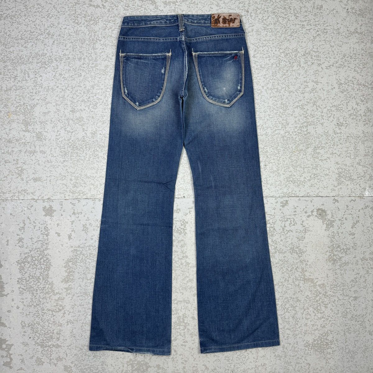 If Six Was Nine × Replay 2000s Vintage Replay Flare Blue Jeans Size 28" / US 6 / IT 42 - 4 Thumbnail