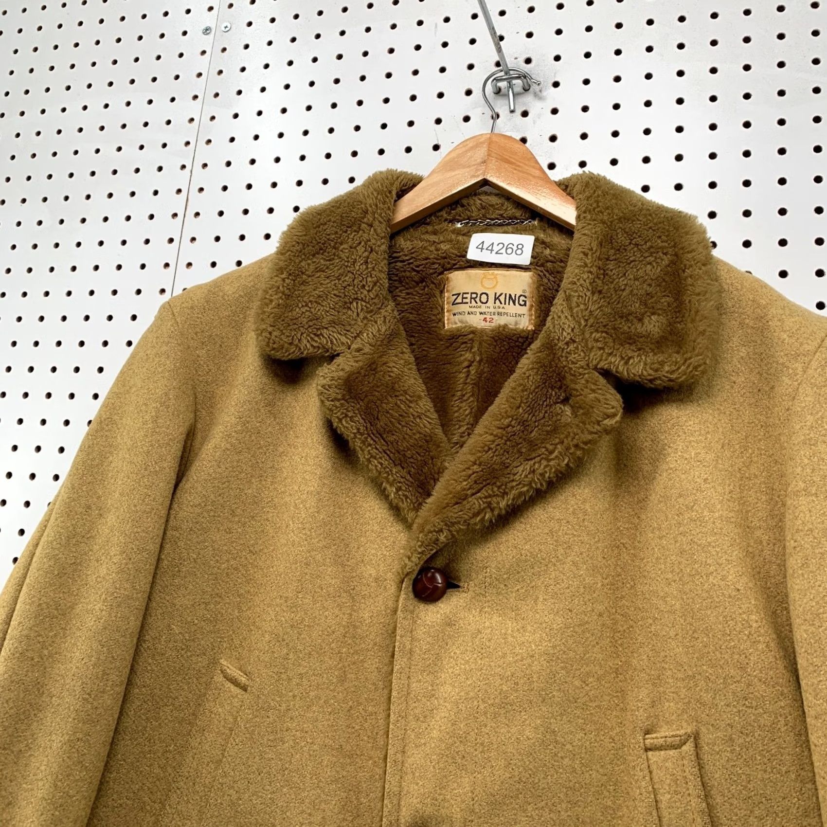 Marlboro VINTAGE Zero King Wool Coat Mens 42 Brown Wind Water Repellent Marlboro Man USA Coat Mens 42 Brown Wool Black? Size US XS / EU 42 / 0 - 3 Thumbnail