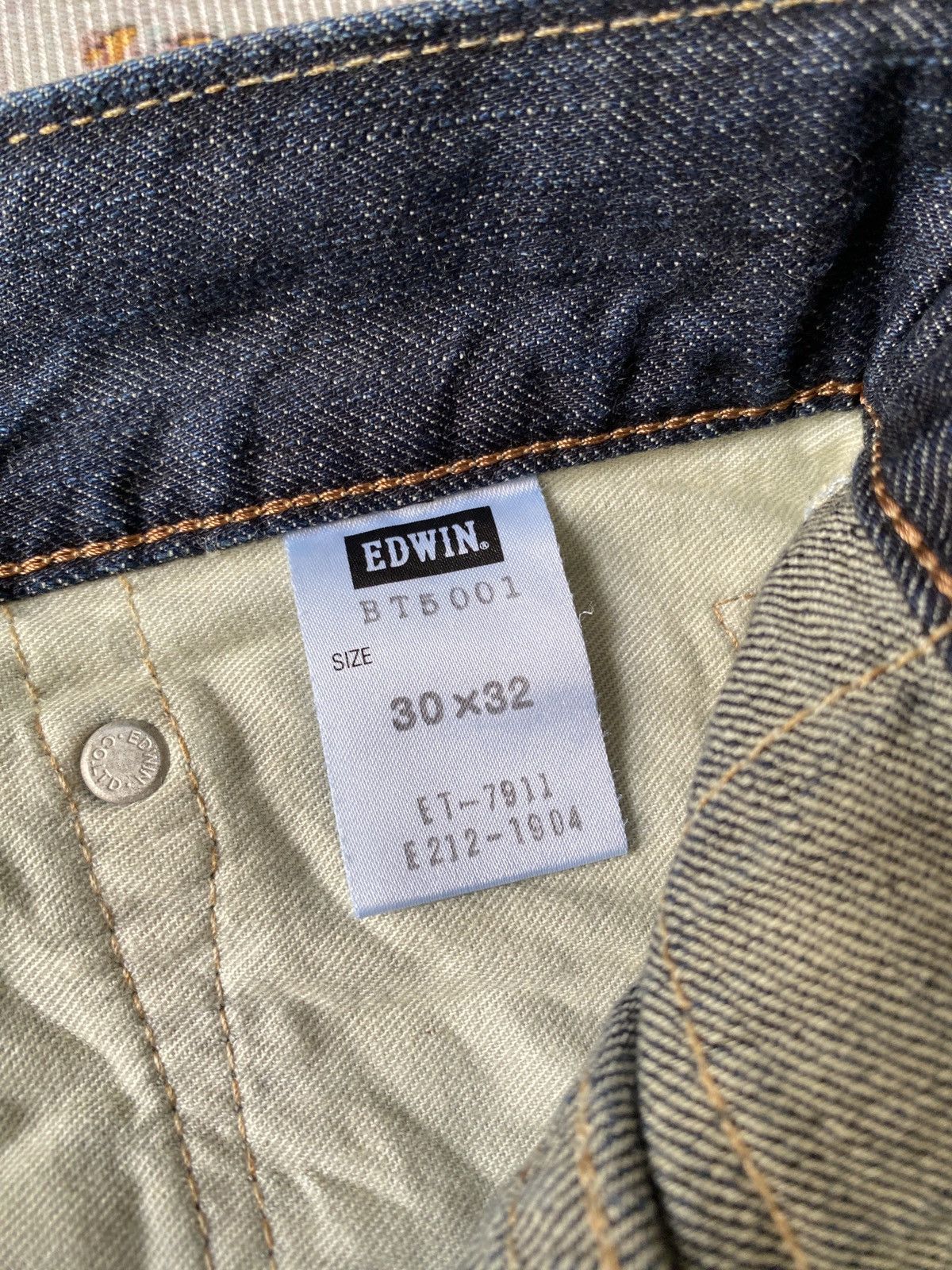 Japanese Brand Edwin 503 Blue Trip Claws Mark Distressed Flare Denim Size US 32 / EU 48 - 20 Thumbnail