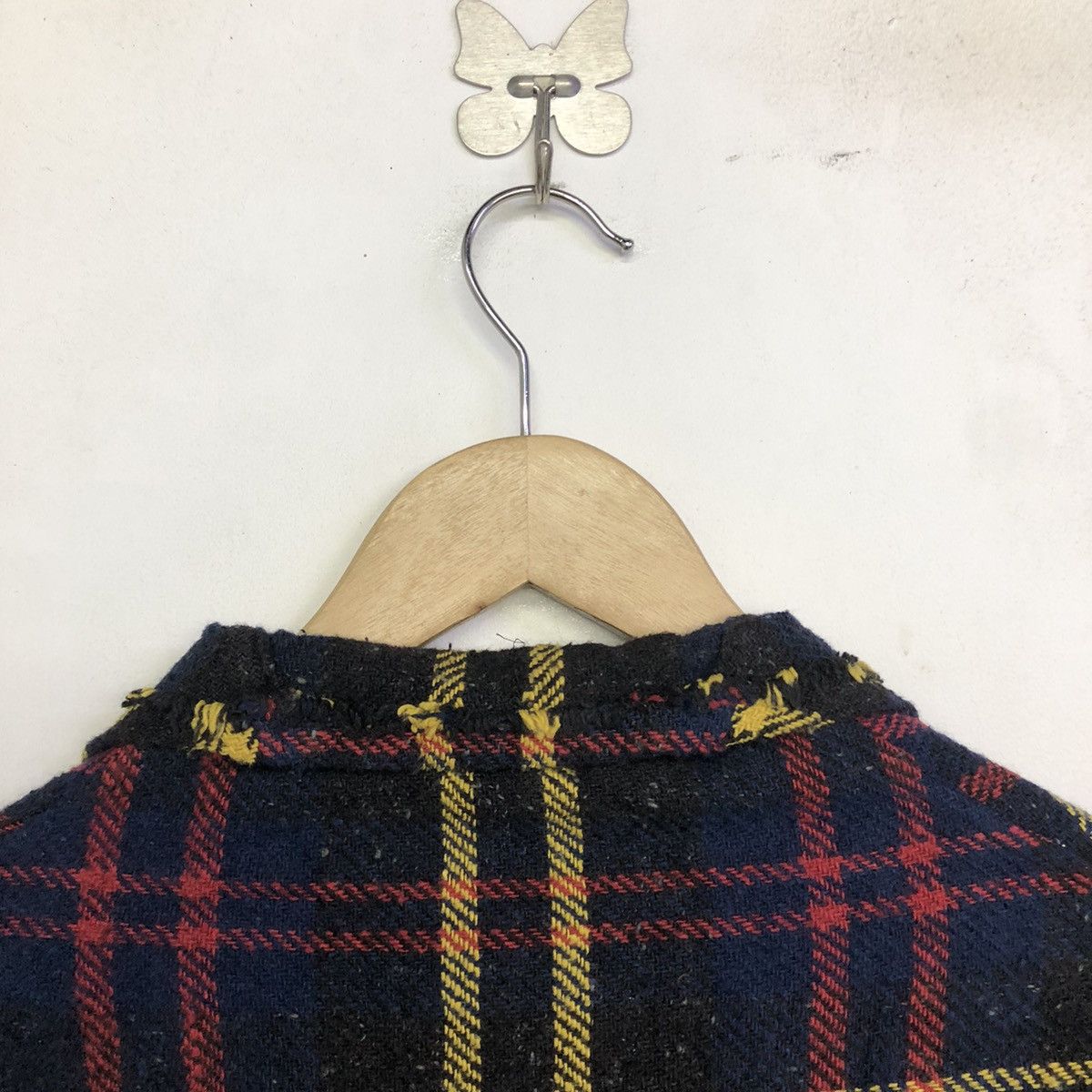 45rpm 45 RPM Tartan Pleated Knitt Cardigan Outerwear Size US M / EU 48-50 / 2 - 13 Thumbnail