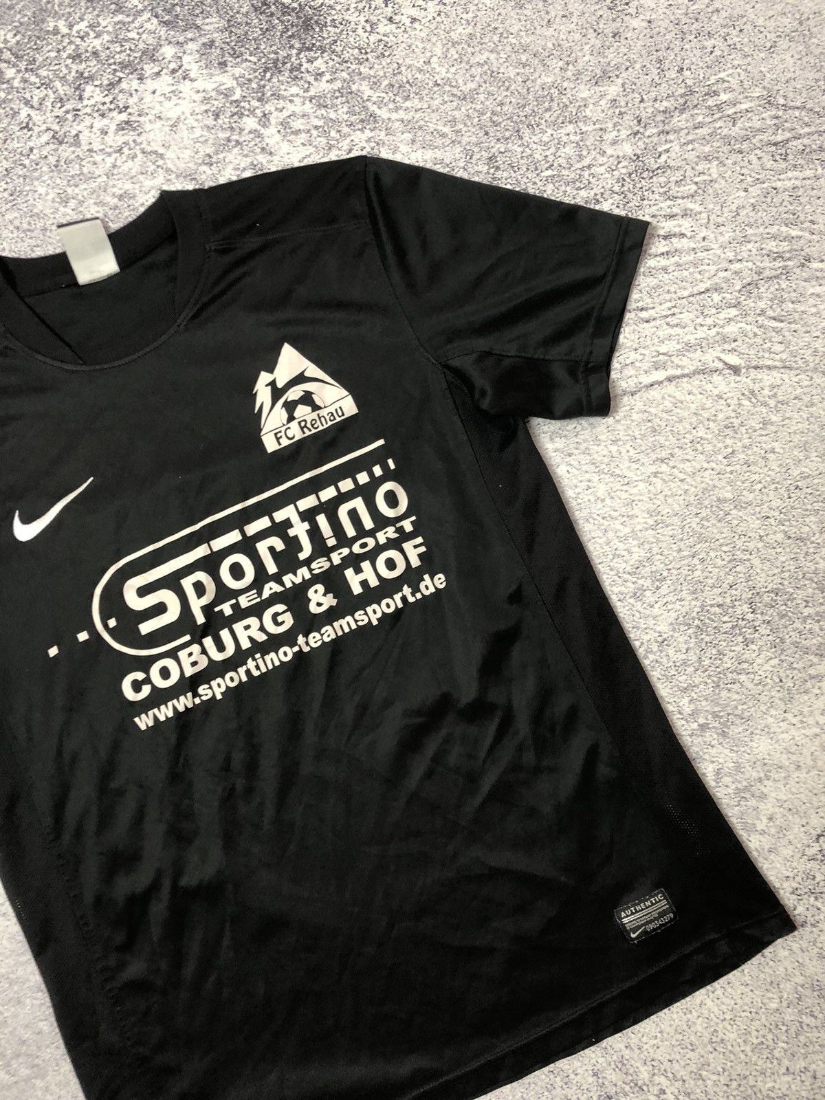 Nike × Vintage Vintage soccer jersey Nike FC Rehau Dri-fit size M y2k drill Size US M / EU 48-50 / 2 - 3 Thumbnail