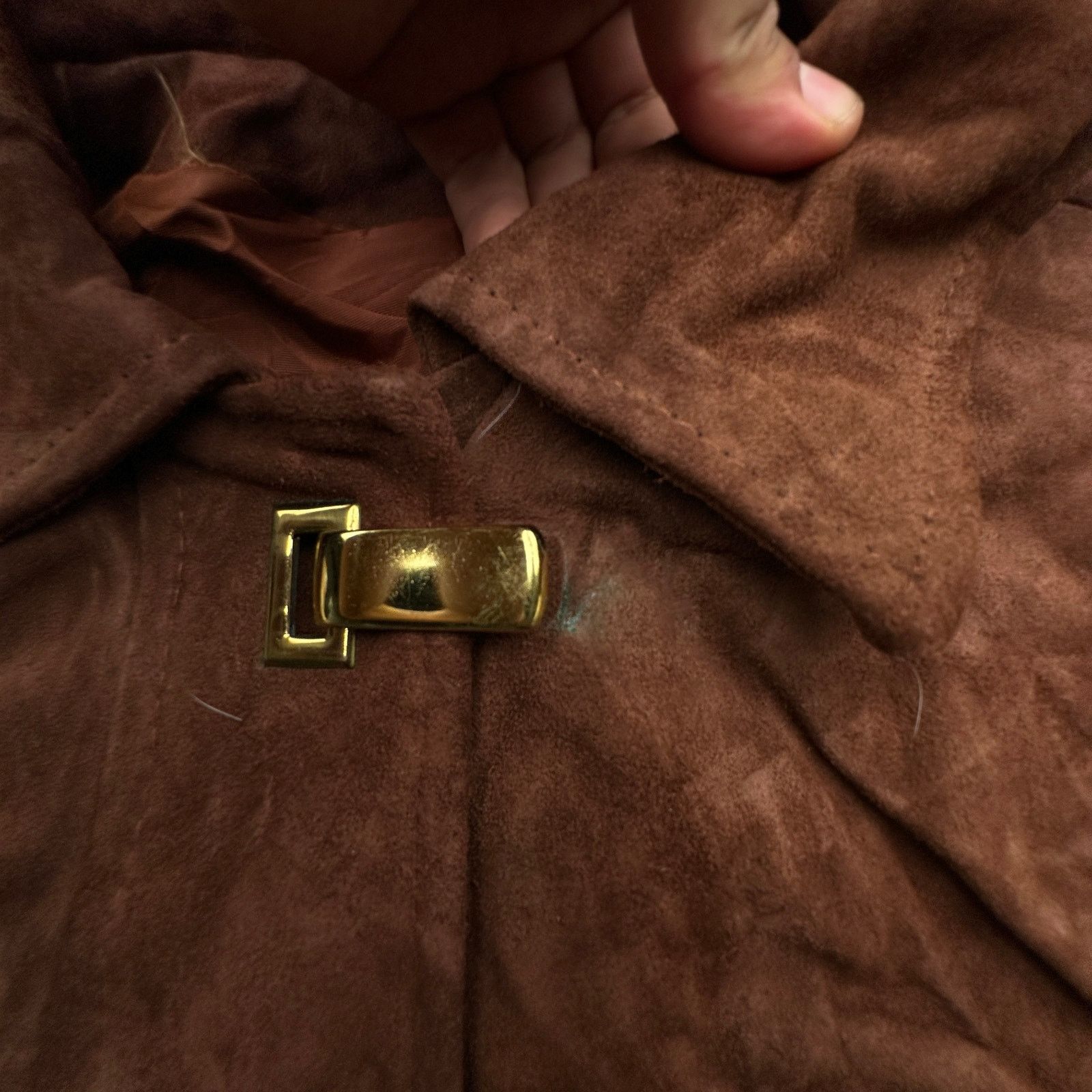 Other Vintage 70s Gutos Suede Leather Real Fur Coat Women S Brown Size S / US 4 / IT 40 - 15 Thumbnail