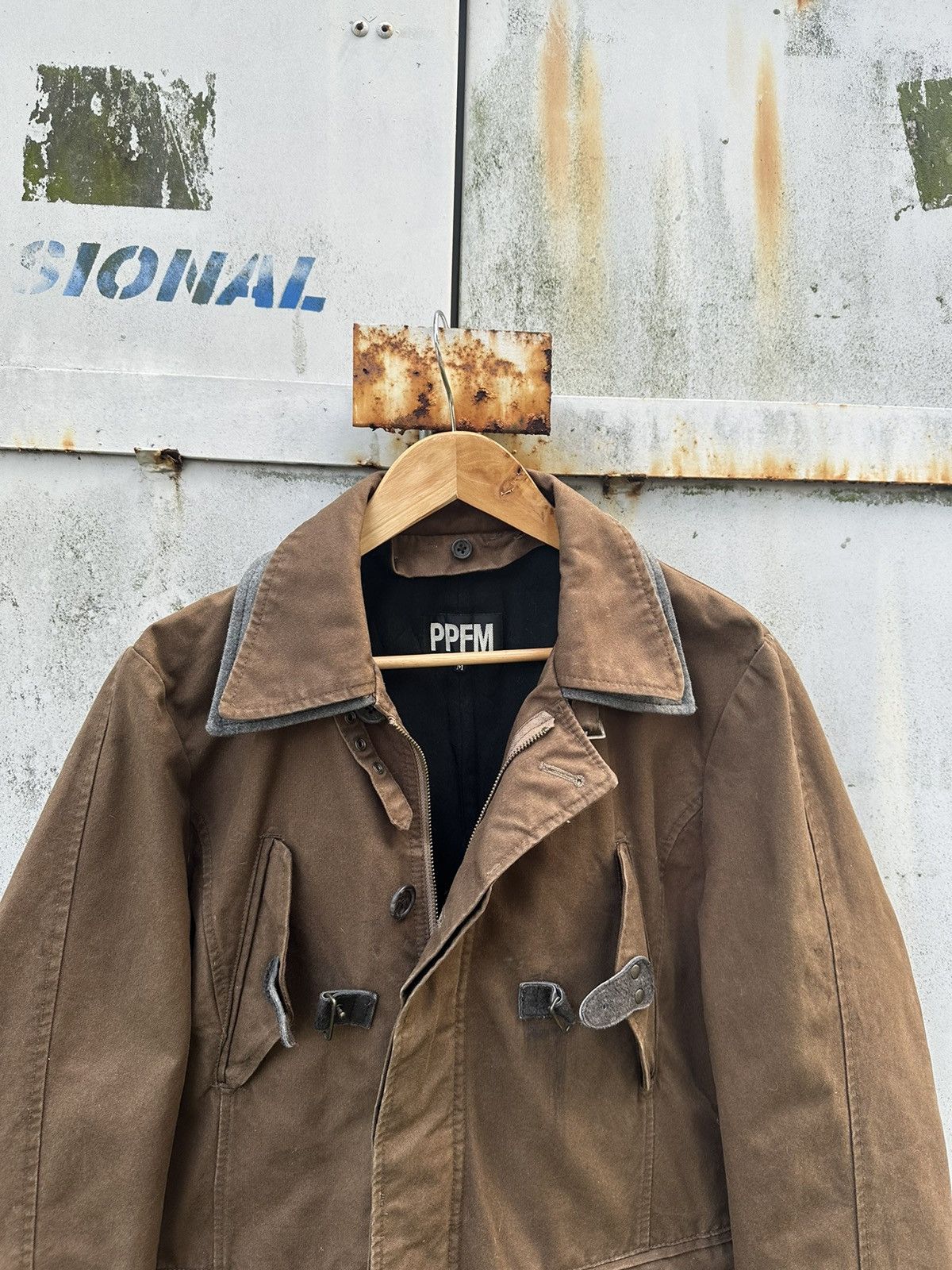 PPFM 👹Vintage PPFM Punk Style Brown Utility Jacket Size US M / EU 48-50 / 2 - 4 Thumbnail