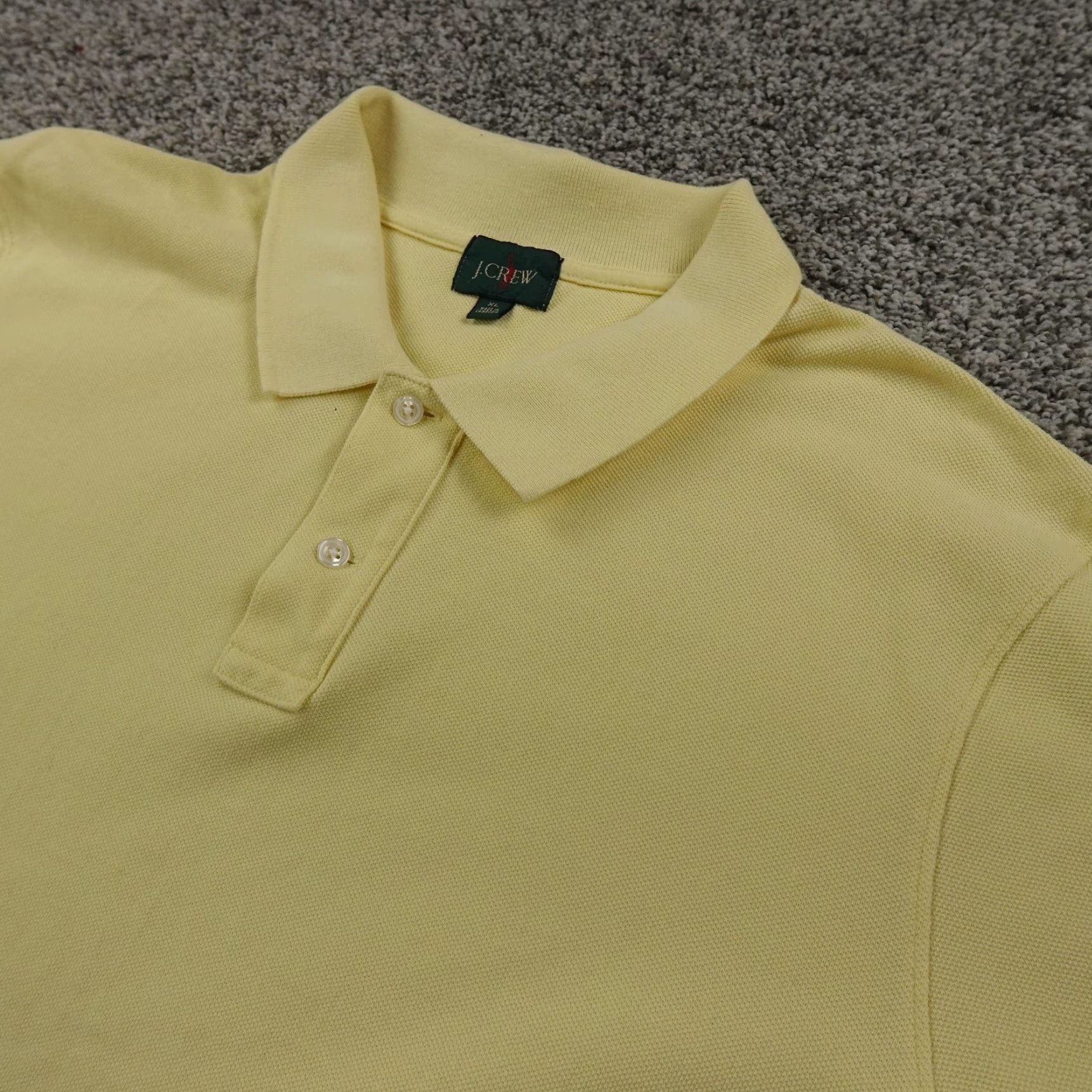 J.Crew J.CREW Polo Shirt Mens XL Yellow Oarsman Pique Short Sleeve Golf Preppy Casual Size US XL / EU 56 / 4 - 2 Thumbnail