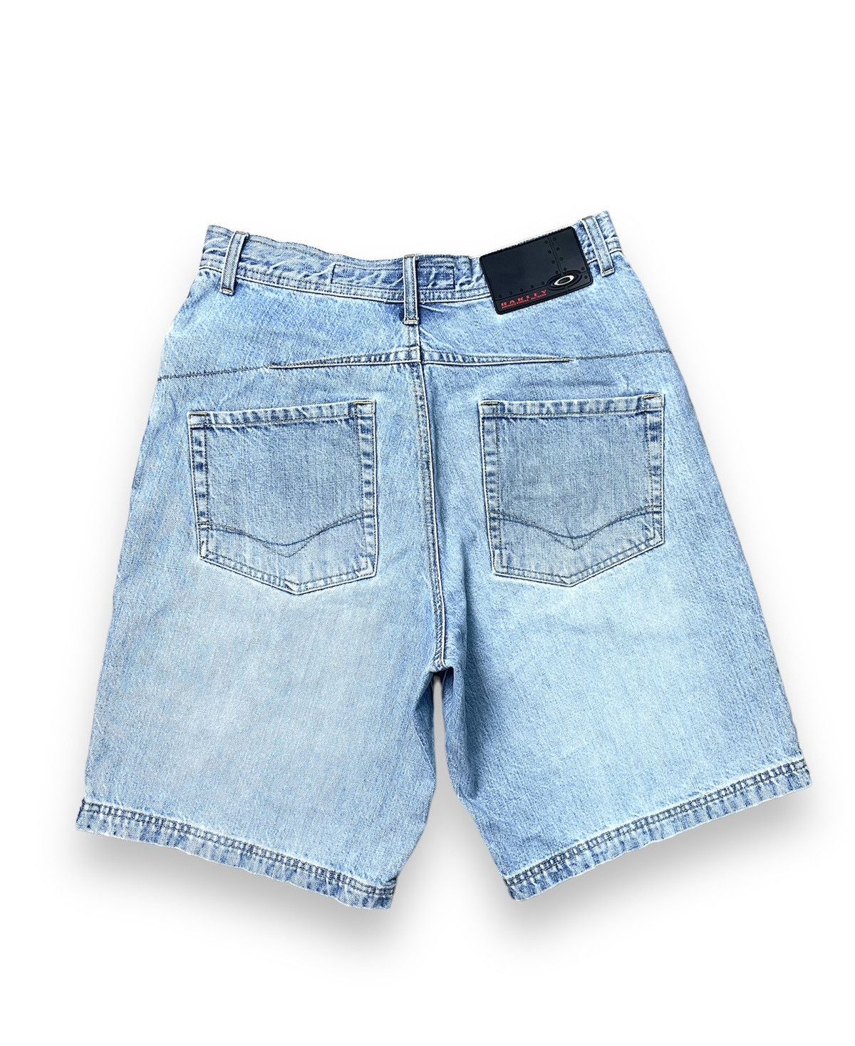 Oakley × Vintage Vintage Oakley Industrial Denim Shorts Size US 30 / EU 46 - 2 Thumbnail