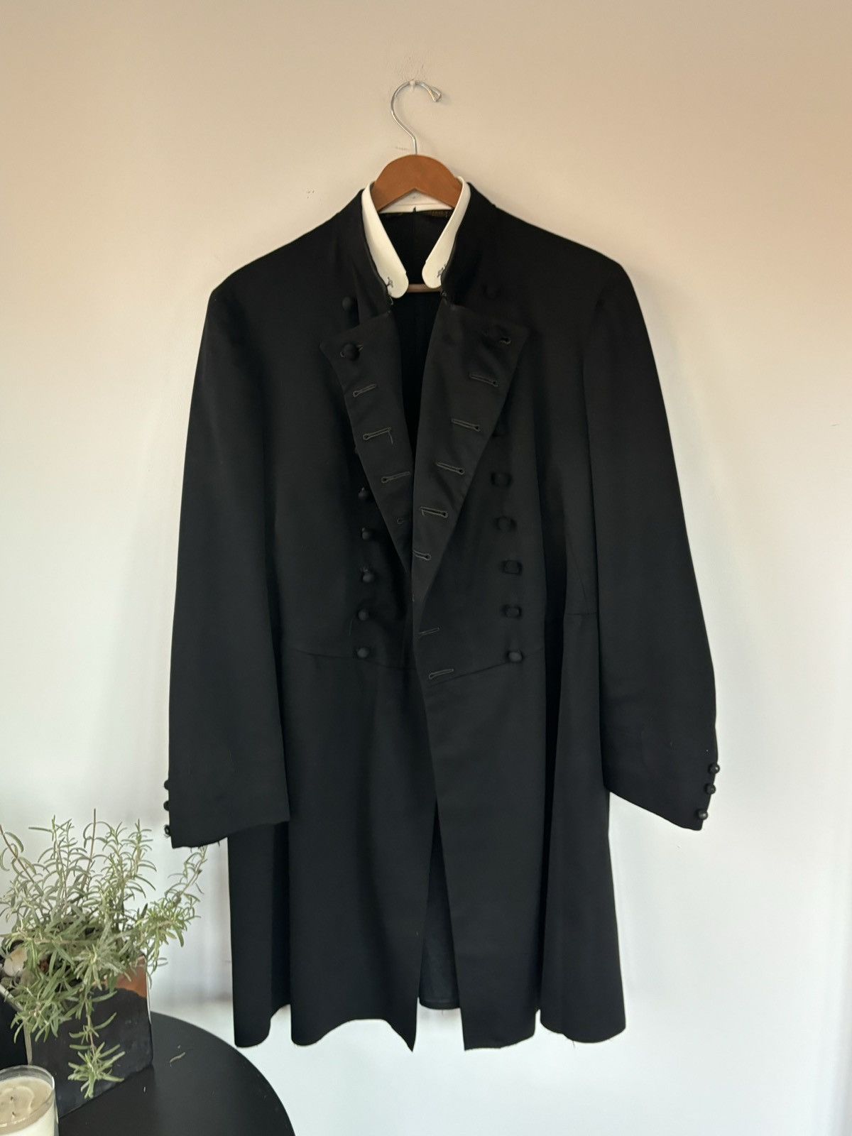 Vintage 1920s Wool Coat Antique Peacoat Greatcoat True Vintage Wool Size US M / EU 48-50 / 2 - 13 Thumbnail