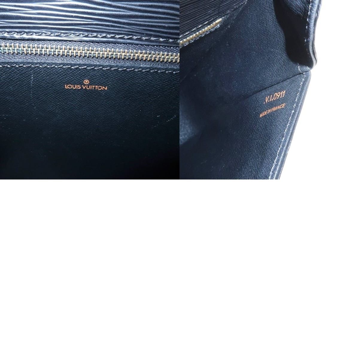 Louis Vuitton Louis Vuitton Epi Saint Cloud Shoulder Bag Leather Black Size ONE SIZE - 8 Thumbnail