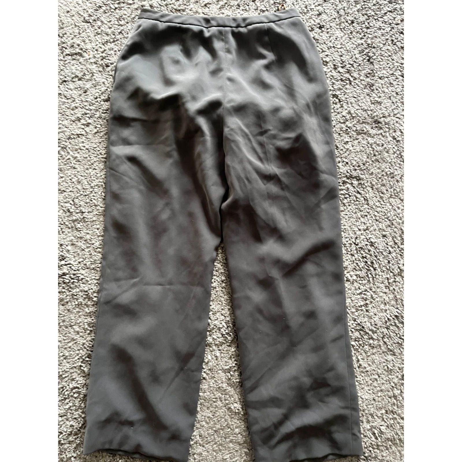Calvin Klein CALVIN KLEIN Straight Leg Pants Dress Gray 10 Women’s Regular Size 10 Mid Rise 8.5-10.5 Flat Front Stretch Workwear Business Formal Size 32" / US 10 / IT 46 - 3 Thumbnail