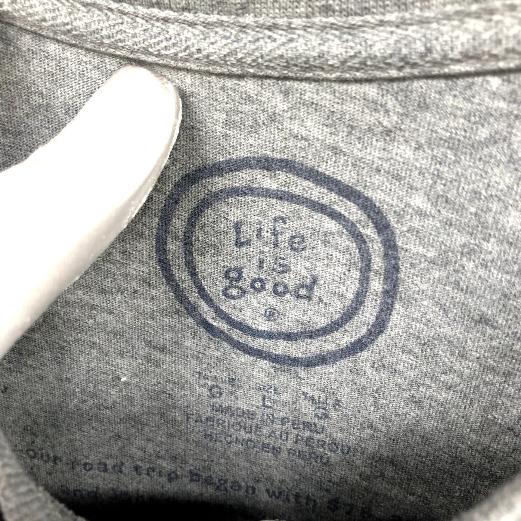 Life is Good Life Is Good T Shirt Mens Large Gray Short Sleeve Grill Sergeant Graphic Tee Mens Size US L / EU 52-54 / 3 - 5 Thumbnail