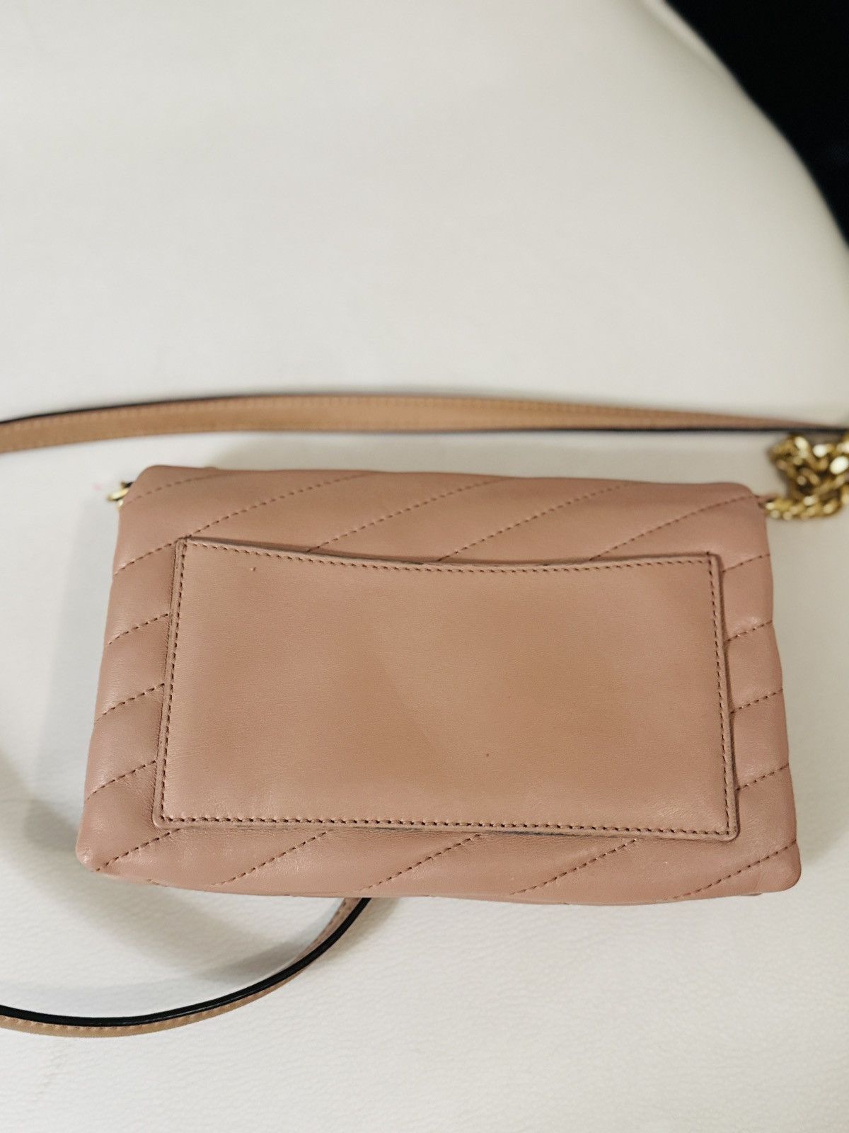 Tory Burch Tory Burch Kira Chevron Quilted Chain in pink leather bag Size ONE SIZE - 12 Thumbnail