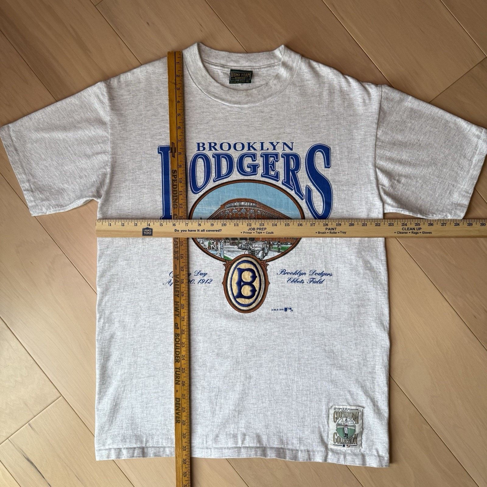 Vintage Vintage Brooklyn Dodgers Shirt XL Gray 90s MLB Baseball Size US XL / EU 56 / 4 - 2 Thumbnail
