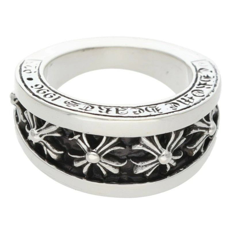 Chrome Hearts RARE! US 7 CHROME HEARTS NARROW V CH X RING SILVER Size ONE SIZE - 1 Thumbnail