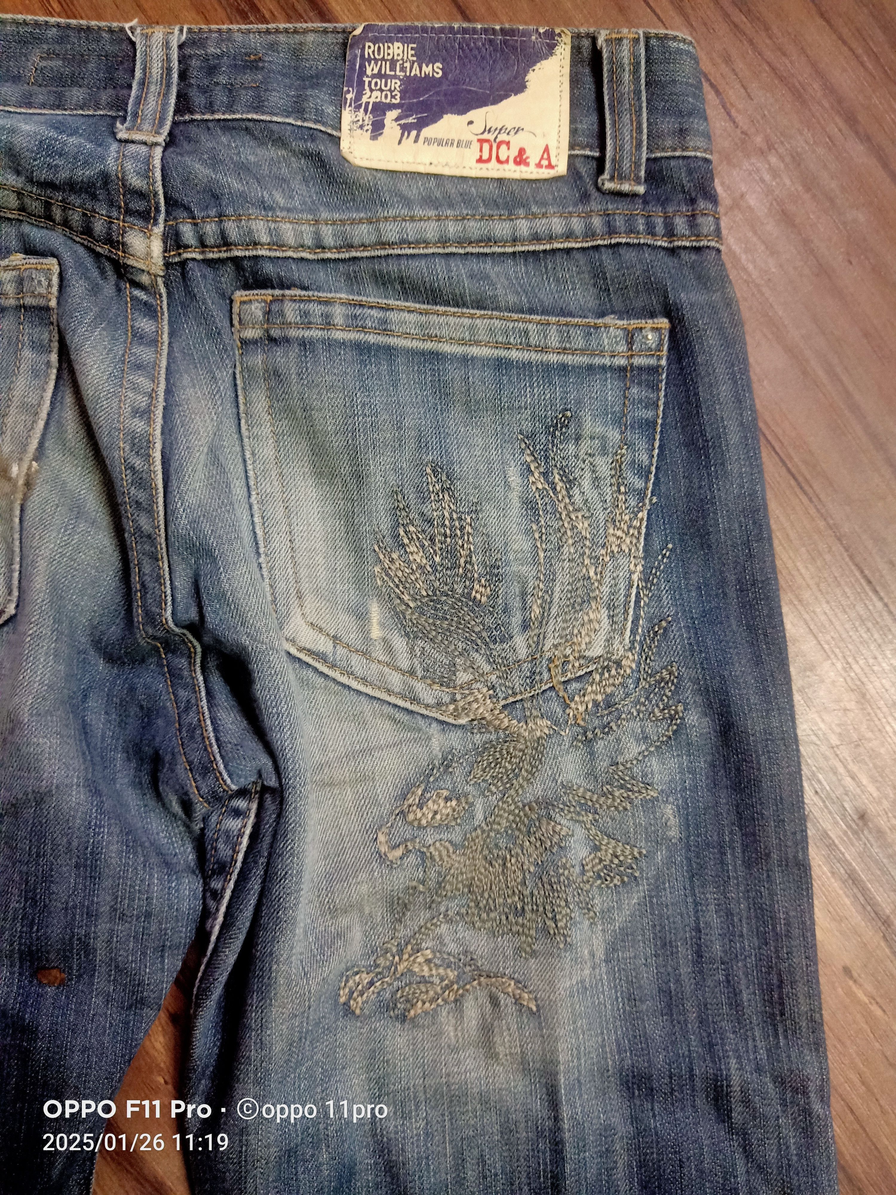 If Six Was Nine × Japanese Brand Robbie William Tour Denim Dc&Ac Denim Flare Size US 31 - 9 Thumbnail
