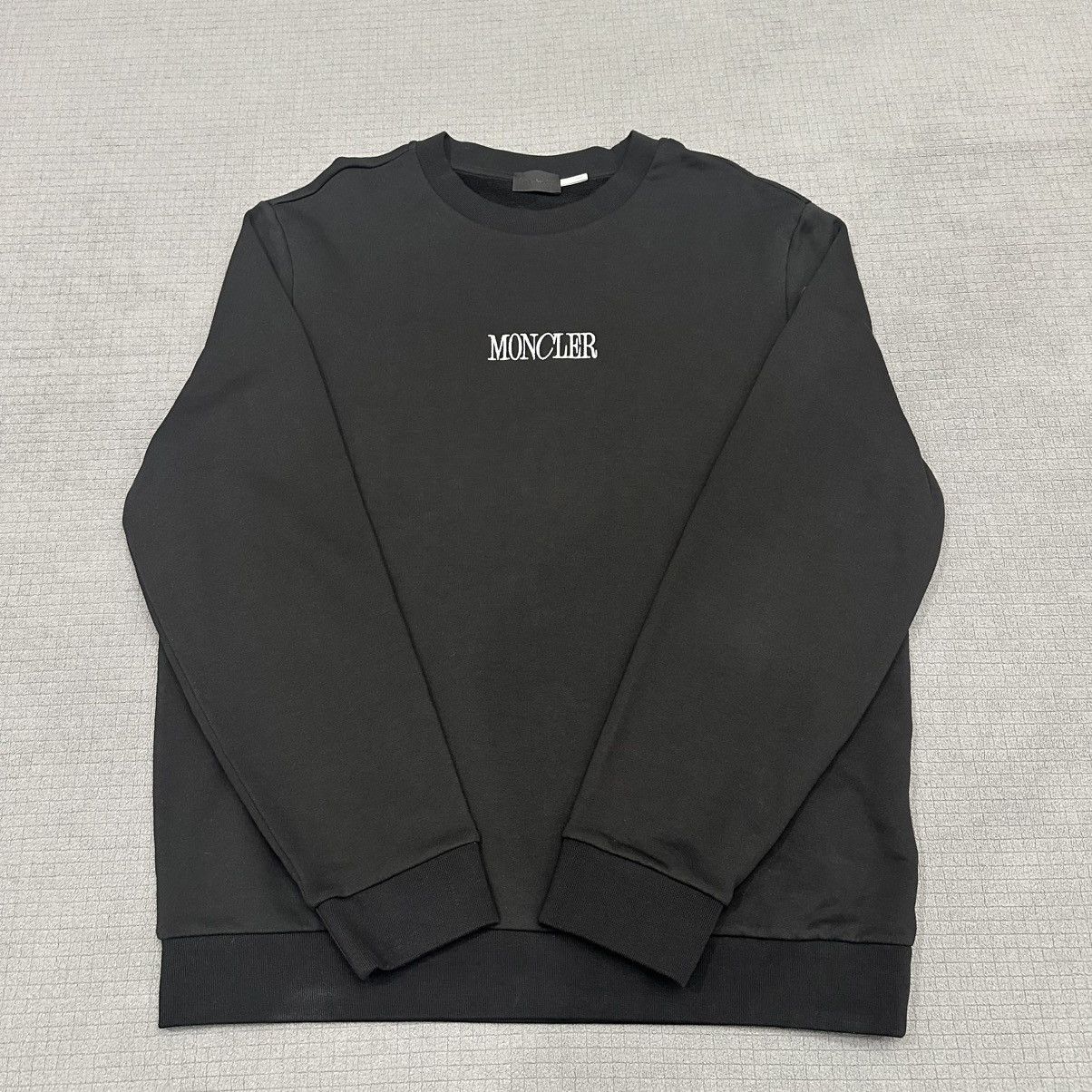 Moncler Moncler Black Logo Sweatshirt Size US XL / EU 56 / 4 - 1 Thumbnail