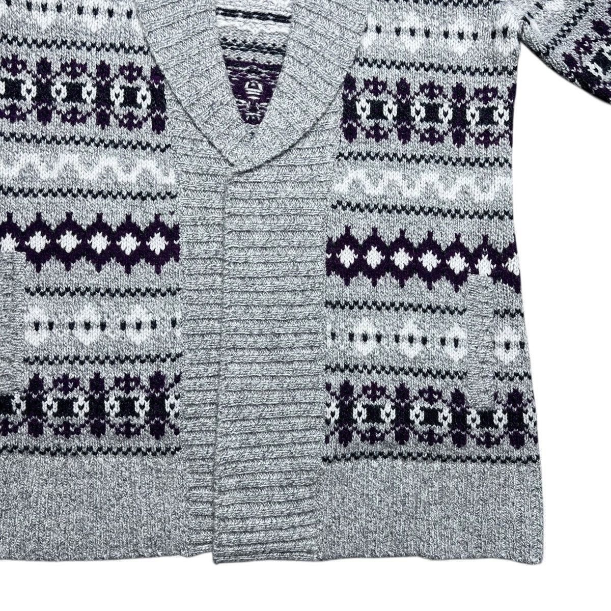 L.L. Bean NWT LL Bean 100% Lambs Wool Fair Isle Long Sweater Cardigan Size L / US 10 / IT 46 - 10 Thumbnail